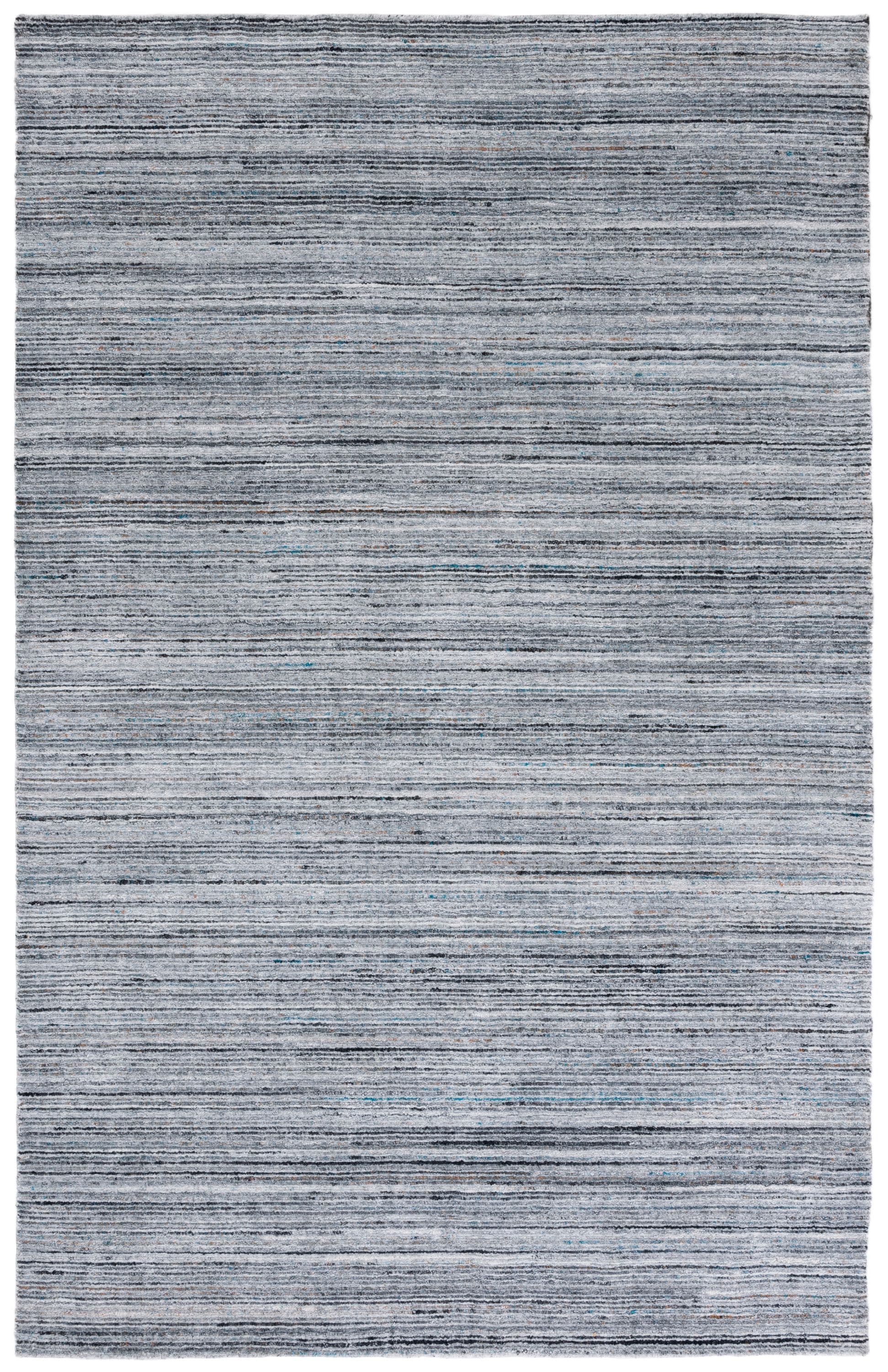 Safavieh MIR470H-5 Mirage Alexie 5 x 8 (ft) Synthetic Dark Gray Rectangular Indoor Stripe Farmhouse/Cottage Area rug