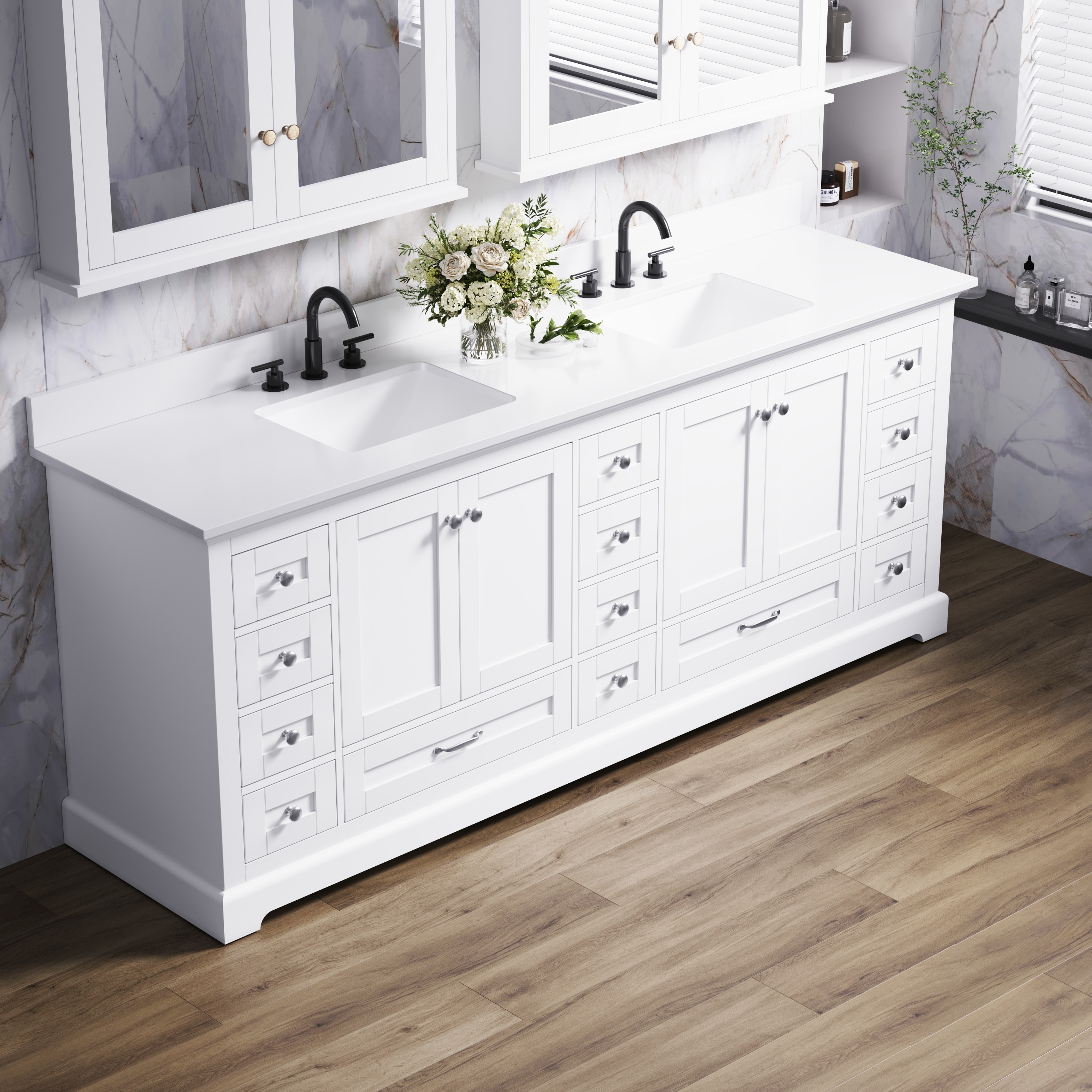 WELLFOR EX-BV60BR Bath-Vanity-Combo - View #10