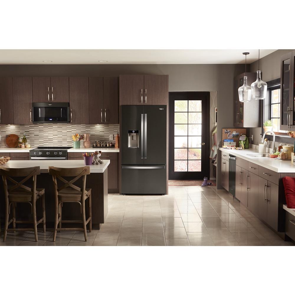 Whirlpool Counter-depth 23.8-cu ft French Door Refrigerator with Ice ...