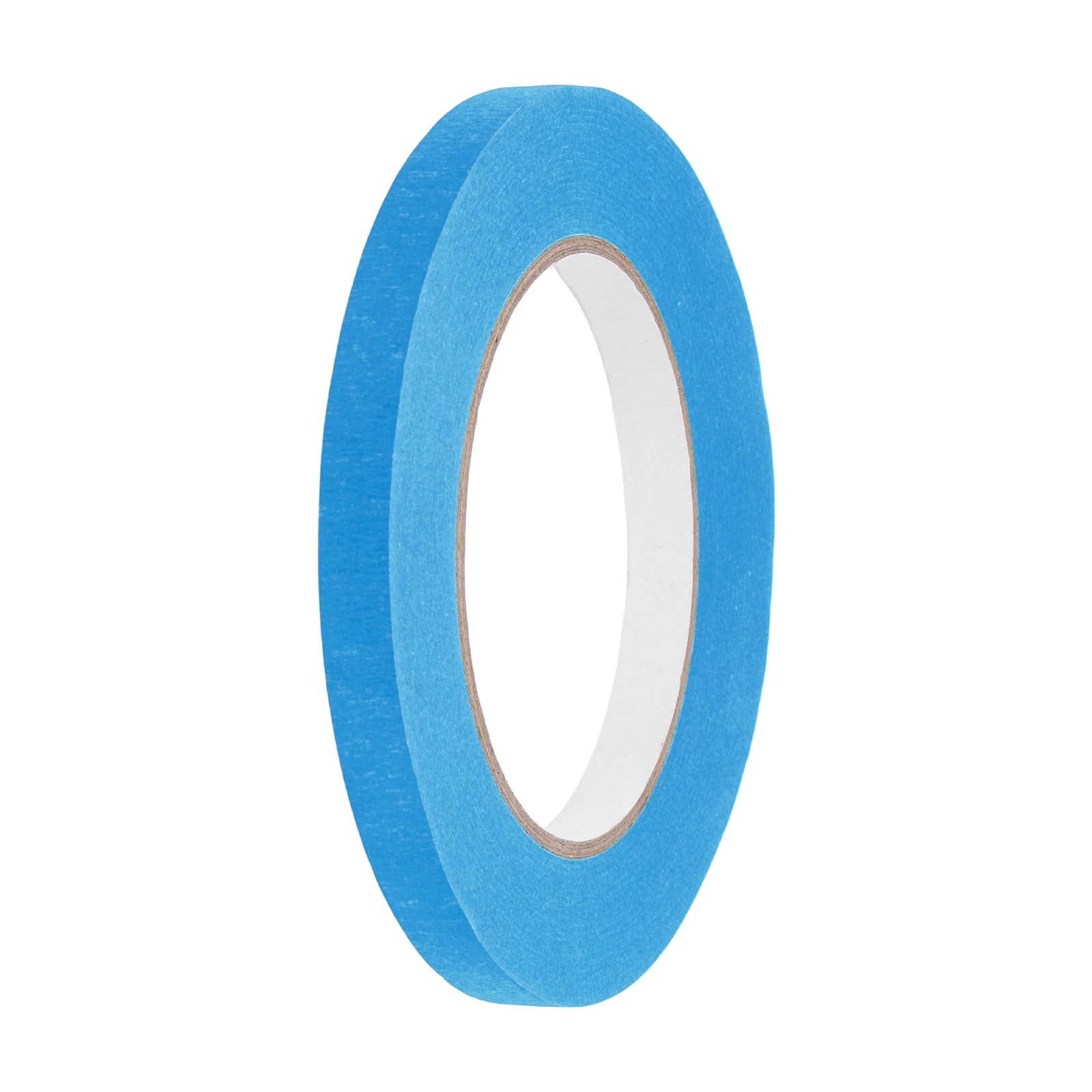 Harfington 3/8 Inch x 54.6 Yard Colored Masking Tape Universal Crepe Paper Colorful Masking Painter Tape for Art Drawing DIY Handcraft Labeling Sealing Blue