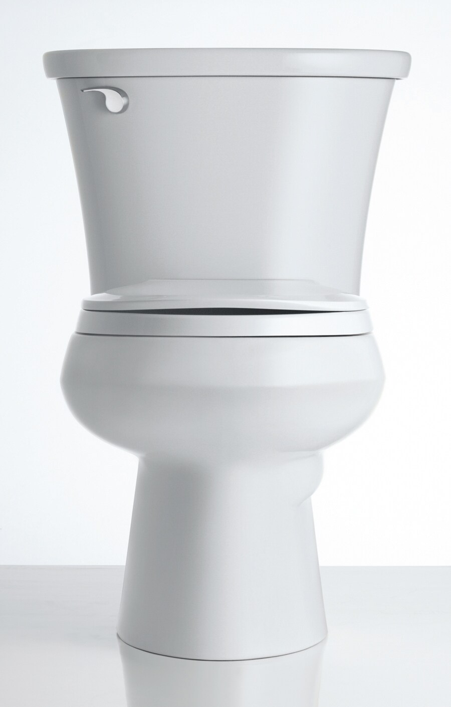 KOHLER Wellworth White Round Standard Height Toilet Bowl 12-in Rough-In ...