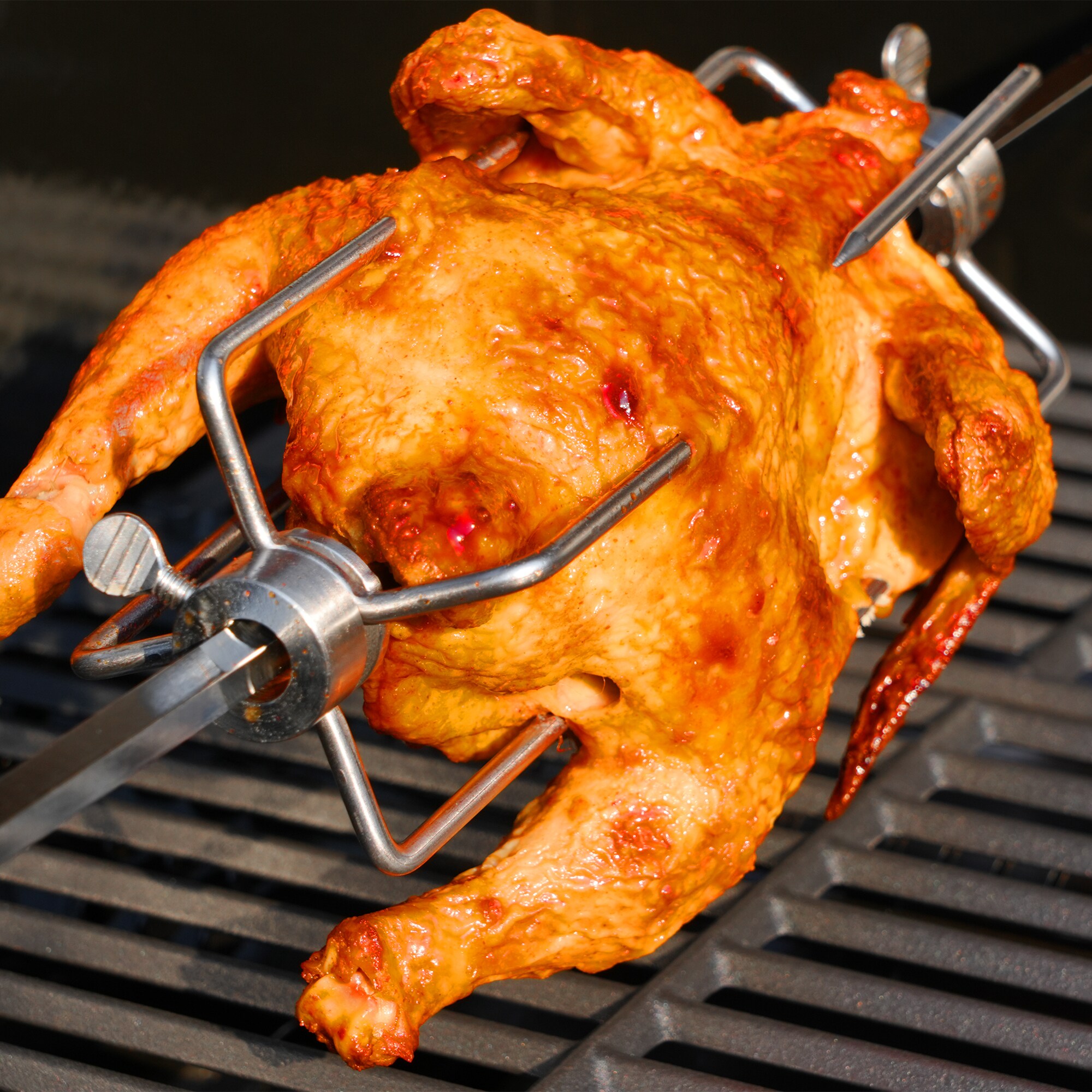 Monument Stainless Steel 35" Rotisserie Kit with Electric Motor