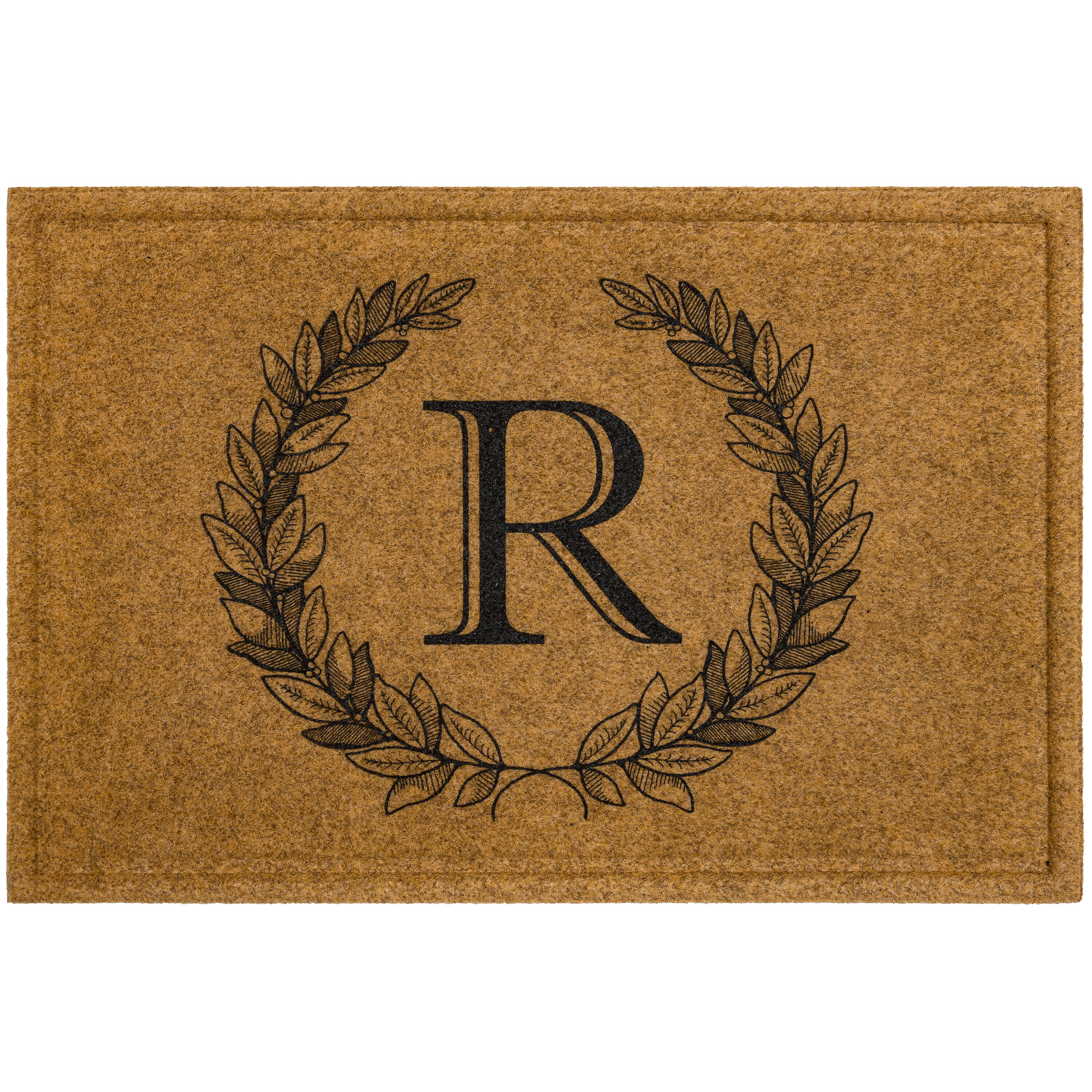 Mohawk Home EL047 18841 024036 24-in x 36-in Tan Polyester Non-Slip Grip Indoor or outdoor Decorative Novelty Door Mat