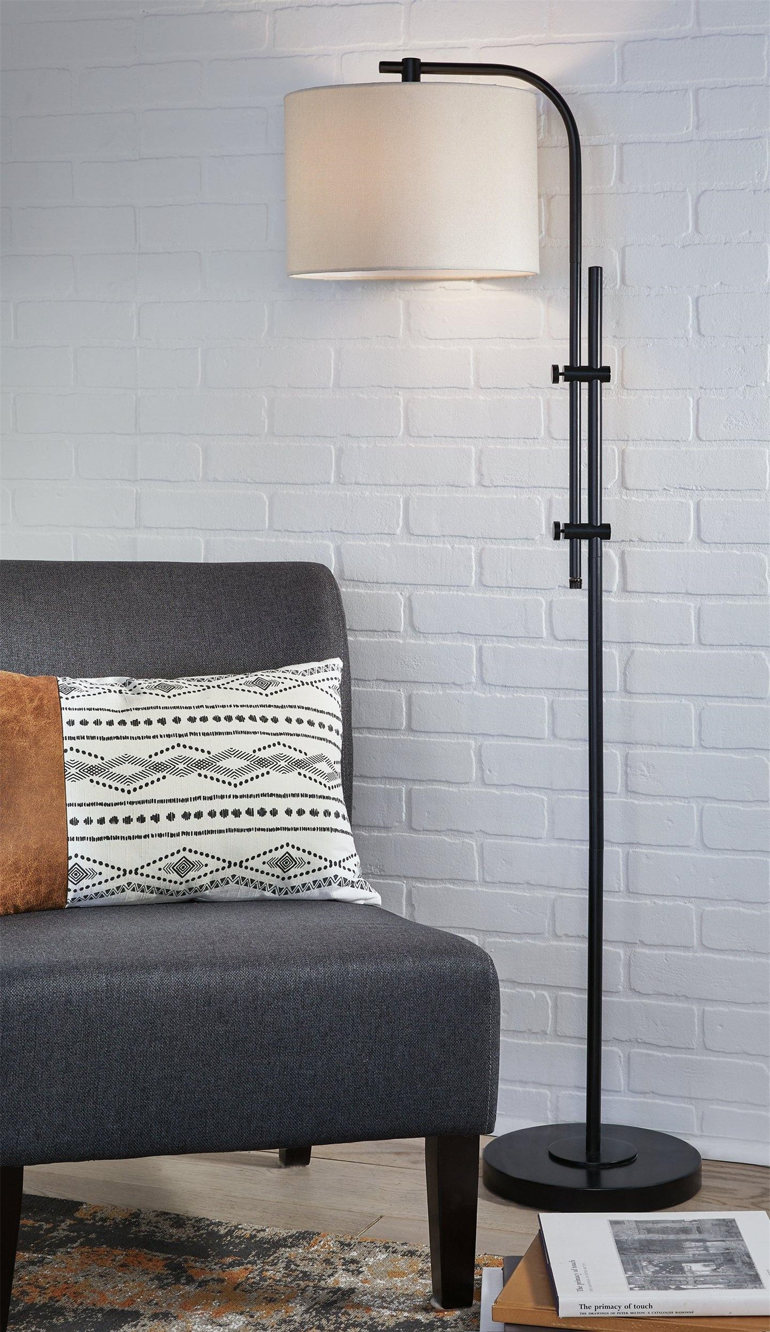 DEELIGHT B0346LJW0898-ZY Floor Lamp Black Shaded floor lamp Floor Lamp with Fabric Shade