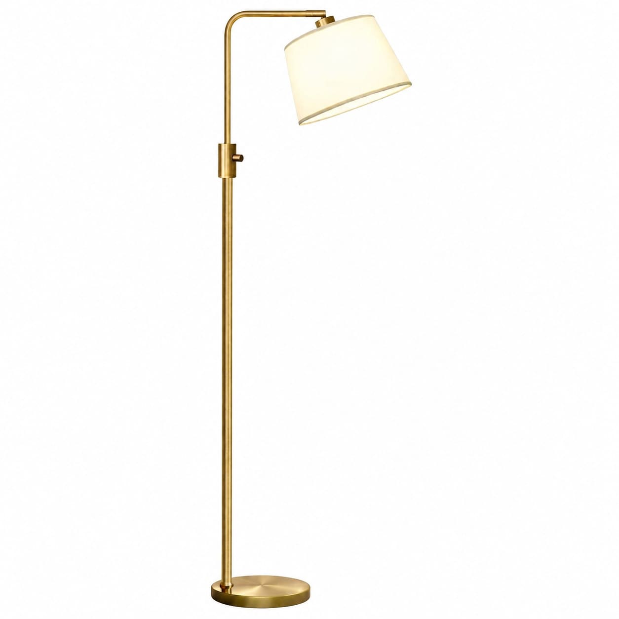 Aoibox  Dimmable Brass Arc Floor Lamp with 1000 lm LED Edison Bulb and 270 Rotating Head 65 in Tall Modern Lamp