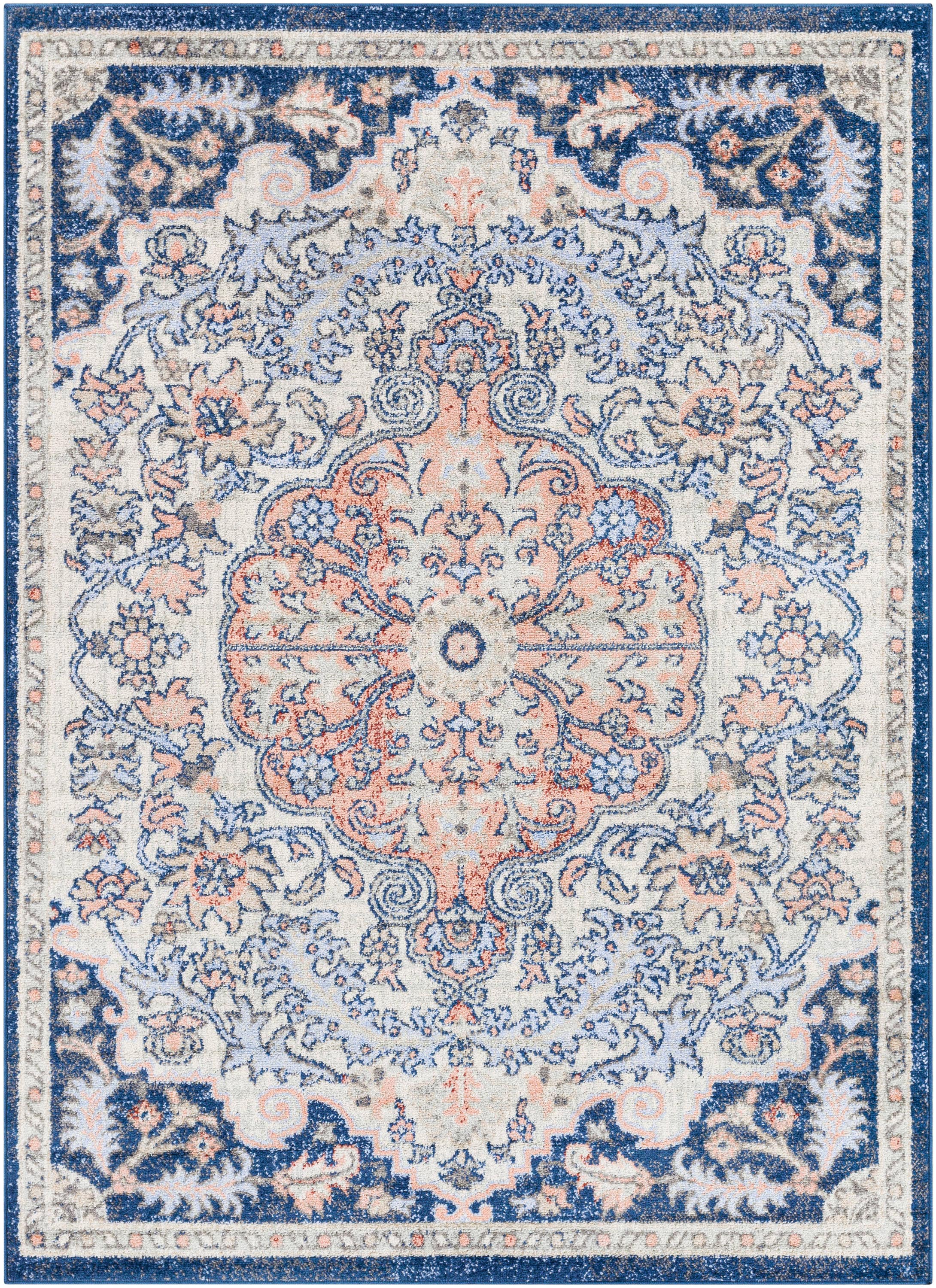 Artistic Weavers HAP1122-679 Harput 7 X 9 Light Gray Indoor Medallion Oriental Area Rug