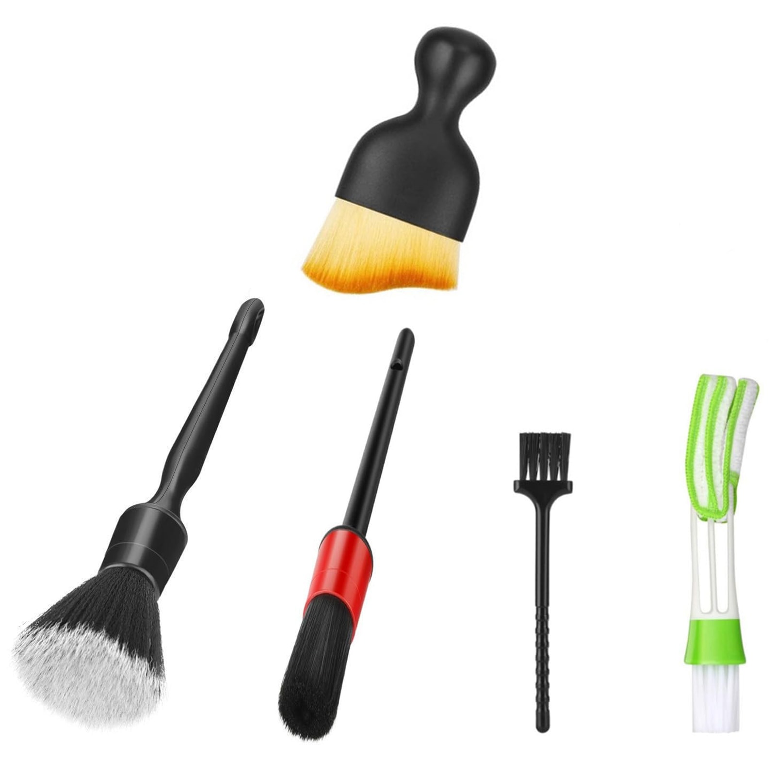 Etokfoks - Soft Hair Car Detailing Brushes Set for Dashboard Air Vents Crevices Interior Cleanin...