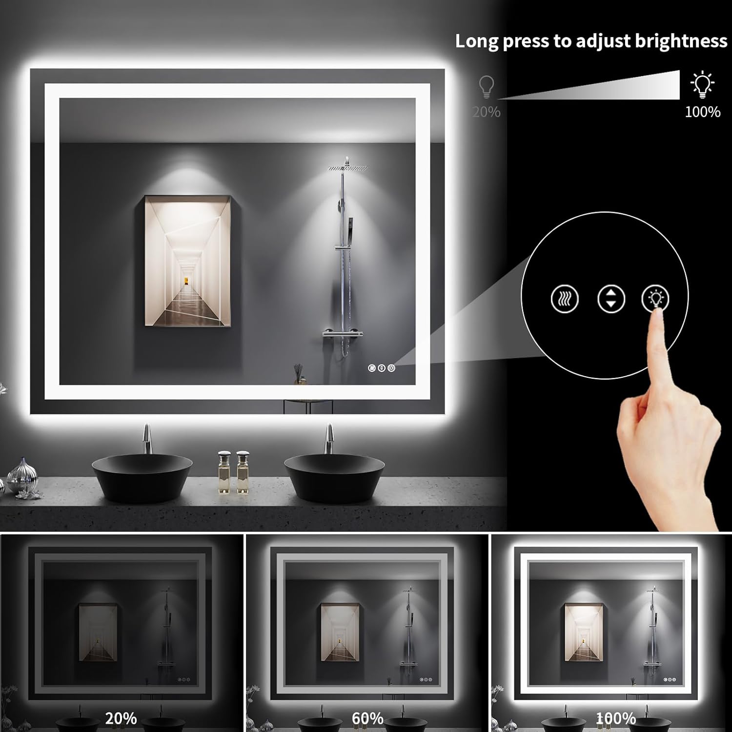 Boyel Living BL-W3377-10007 Makeup-Mirrors - View #2