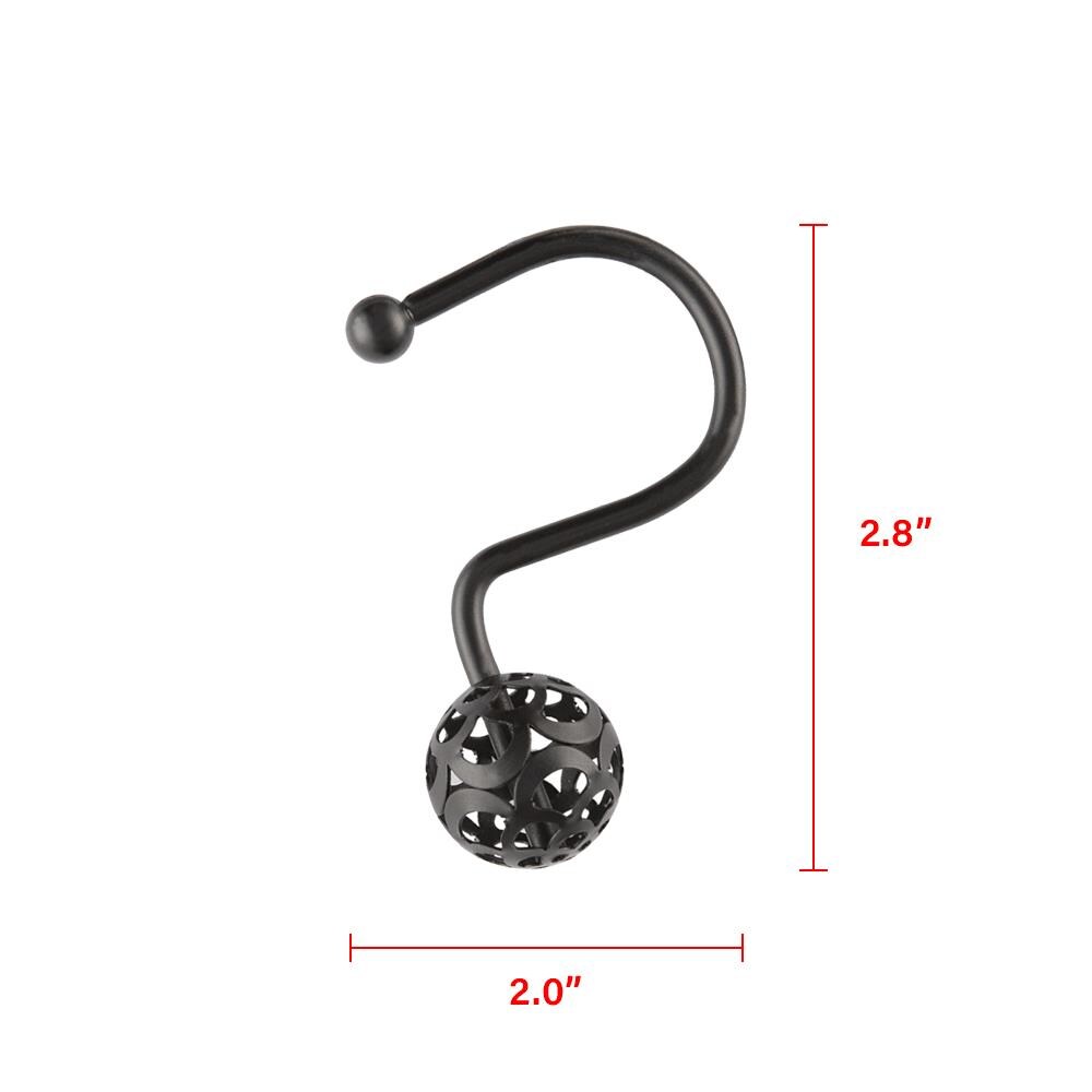 Utopia Alley HK17BK Shower-Rings-Hooks - View #10