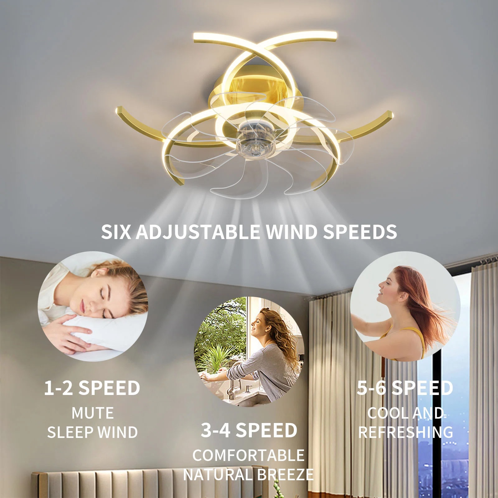 Yardreeze GHHCF055GD0407 Ceiling-Fans - View #2