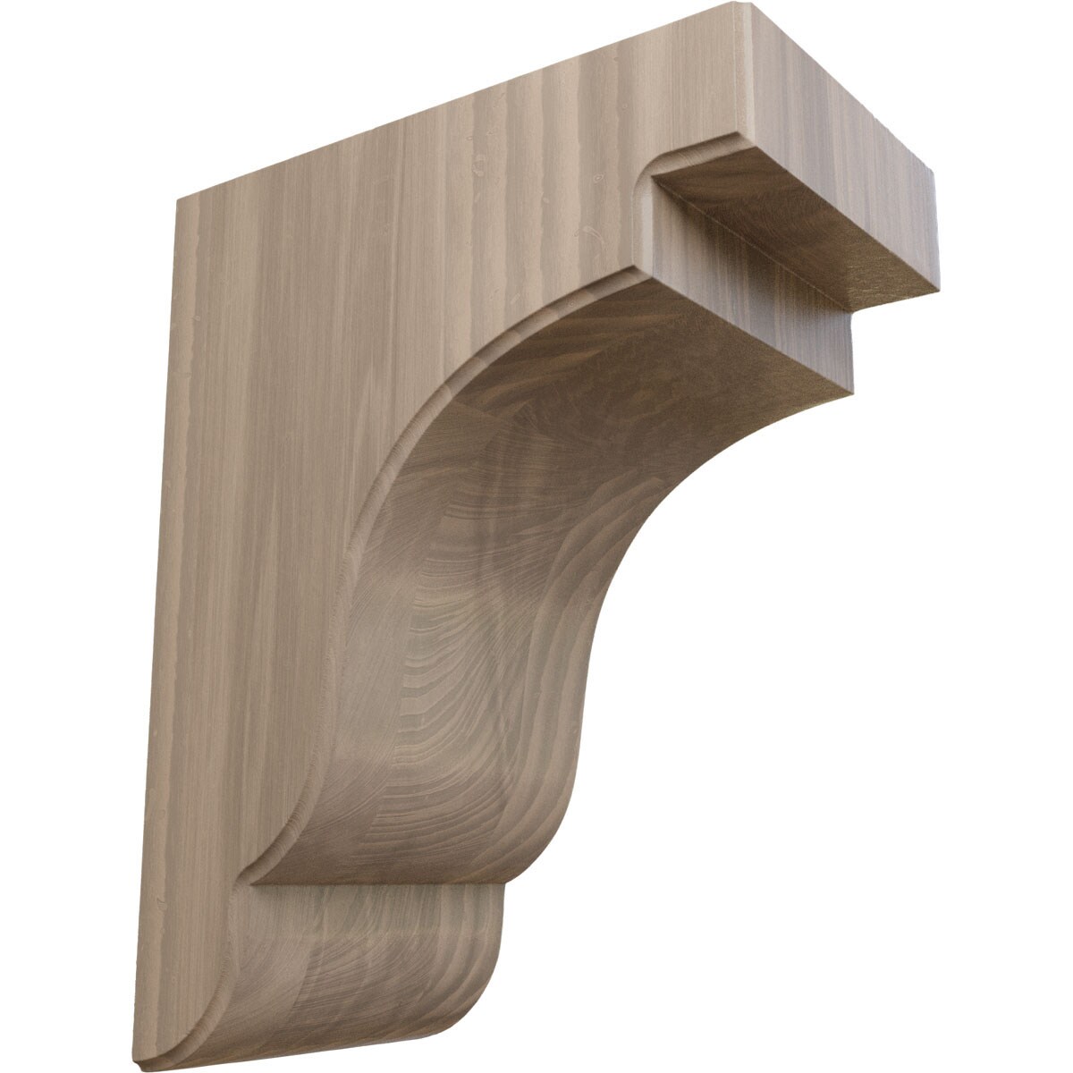 Ekena Millwork BKTW05X09X11BEWA Bedford 5-1/4-in x 8-1/2-in x 11-in Walnut Wood Standard Bracket