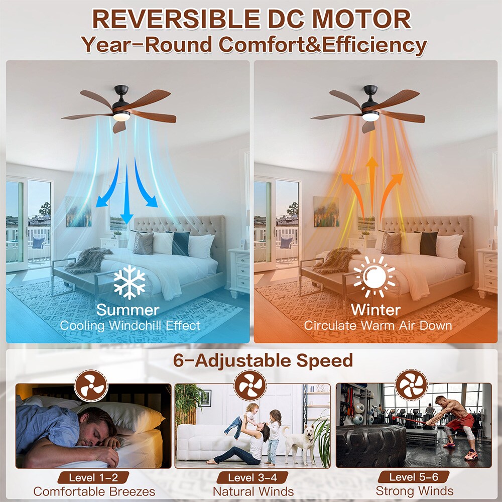 Sofucor LW-45K002TY-BK-SMW Ceiling-Fans - View #7