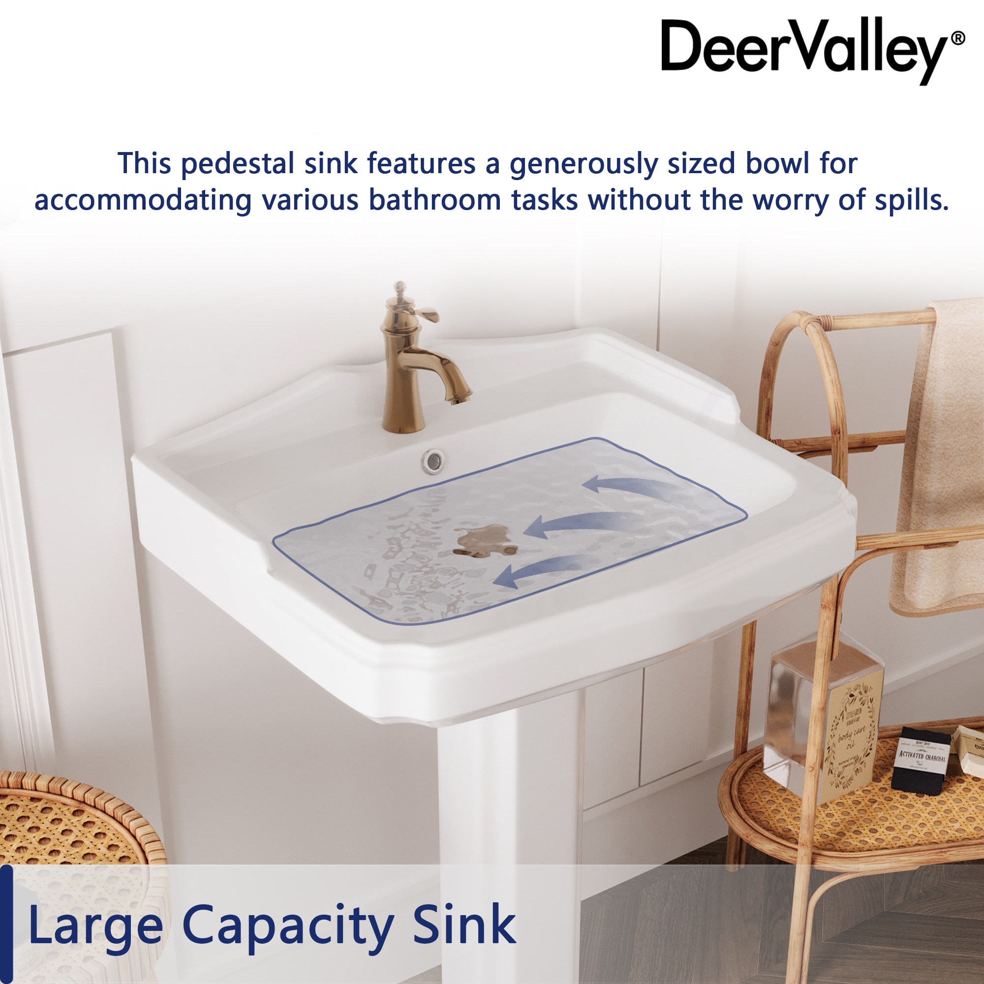 DeerValley DV-1P52201 Complete-Pedestal-Lavatories - View #10