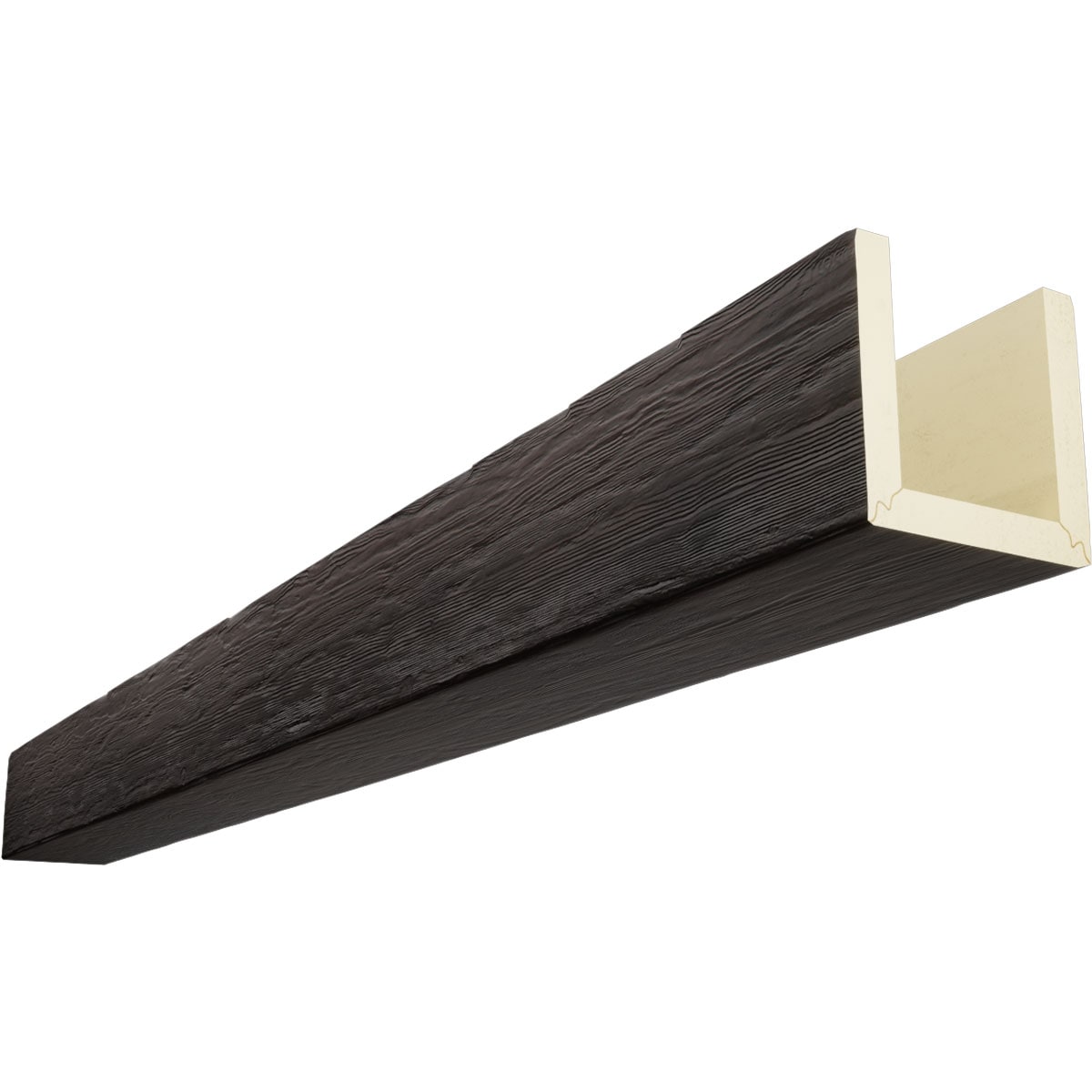 Ekena Millwork 1-in T x 4-in W x 10-ft L Mahogany Finished Urethane Paintable Decorative Beam