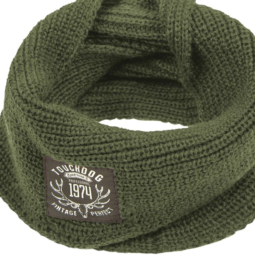 Touchdog SC2OGMD Small Olive Green Dog/Cat Scarf