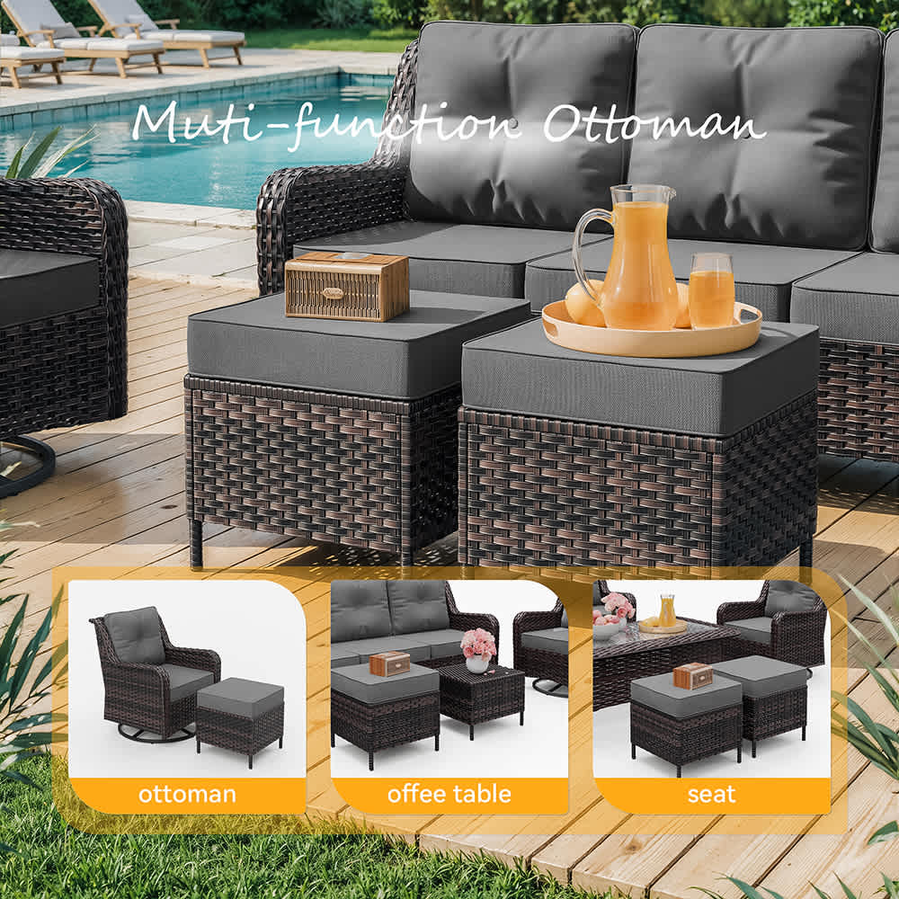 Haxvin HX-THICKRA-GY Patio-Conversation-Sets - View #4
