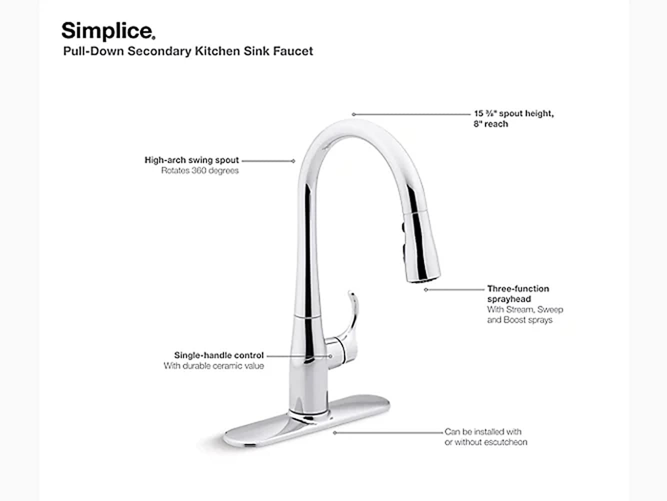 KOHLER K-597-2MB Kitchen-Faucets - View #2