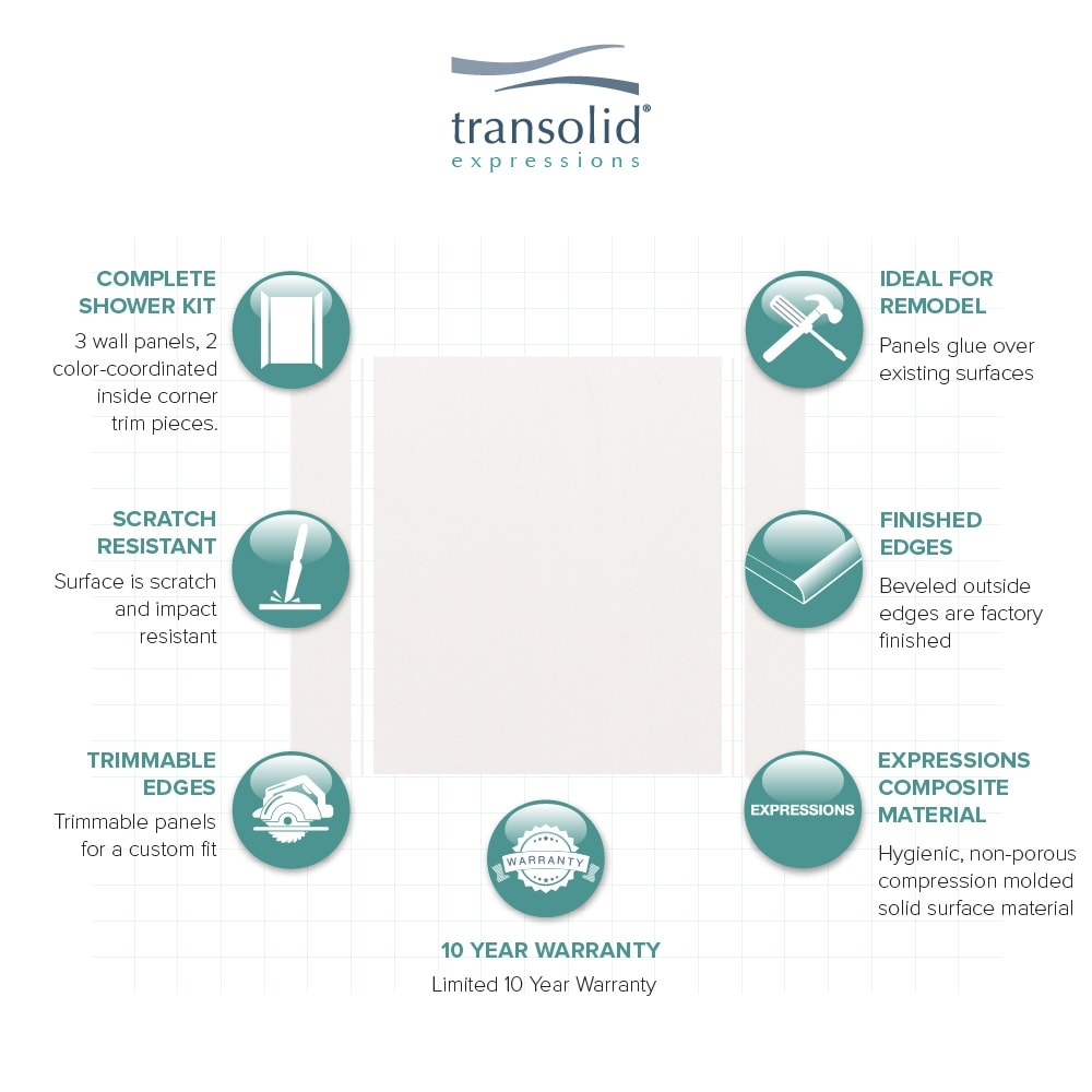 Transolid EWK603272-31 Shower-Wall-Surrounds - View #5