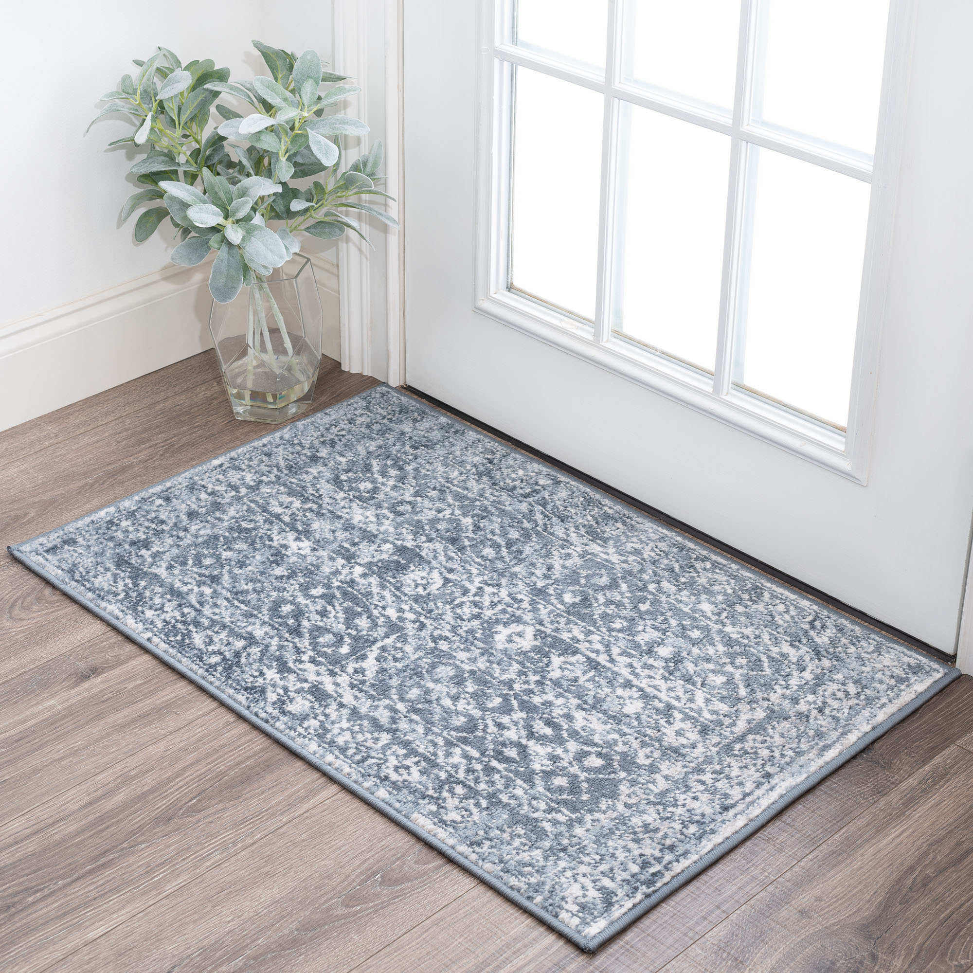 Tayse NEX1501 2X3 Nexus 2 x 3 (ft) Loomed Polypropylene Blue Rectangular Indoor Throw rug
