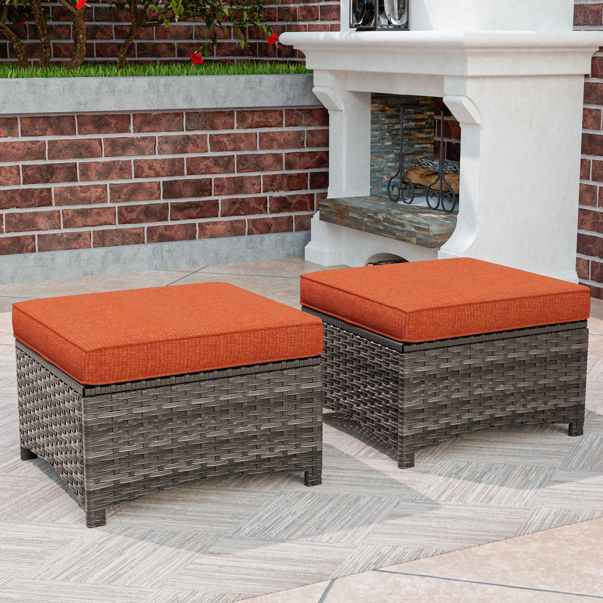 Gardenbee HGL-M74-ORG Stools-Ottomans - View #5