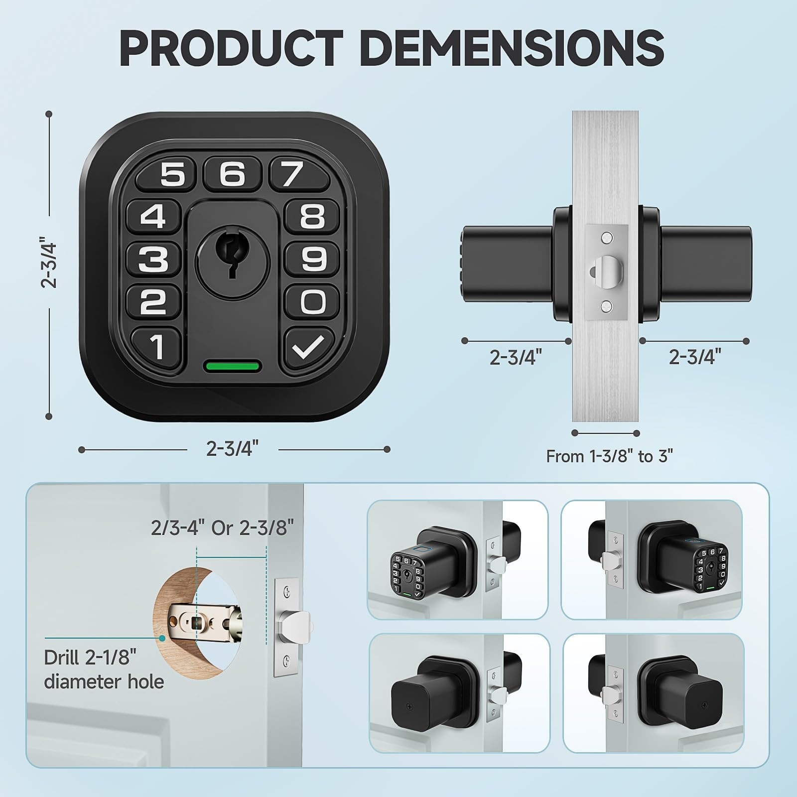 Adrinfly LAD0509M26 Electronic-Door-Locks - View #5