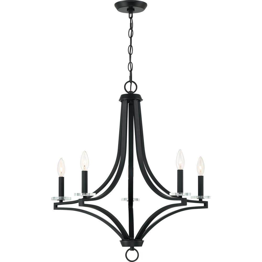 Quoizel Tailor 5-Light Earth Black Transitional Damp Rated Chandelier ...