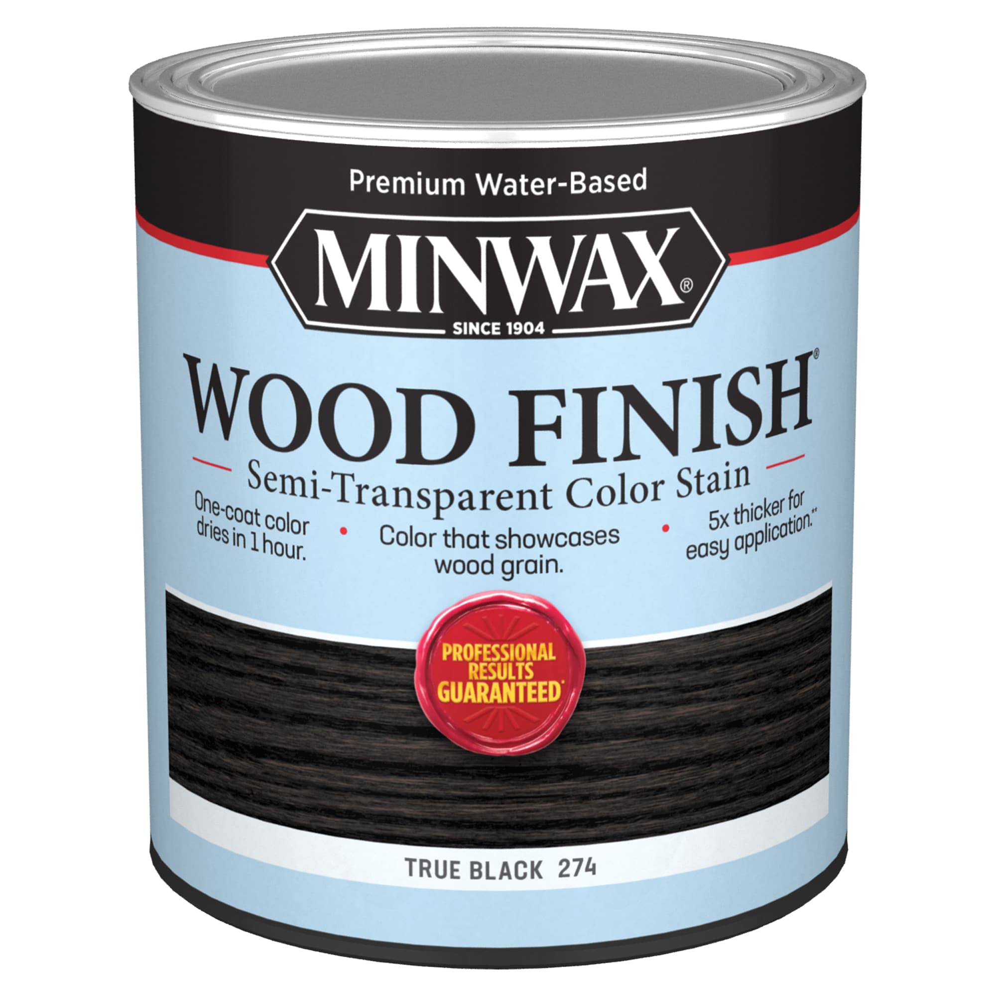 Minwax Semi-Transparent True Black Oil-Based Wood Stain 1 qt. - Total Qty:  1, Count of: 1 - Dillons Food Stores