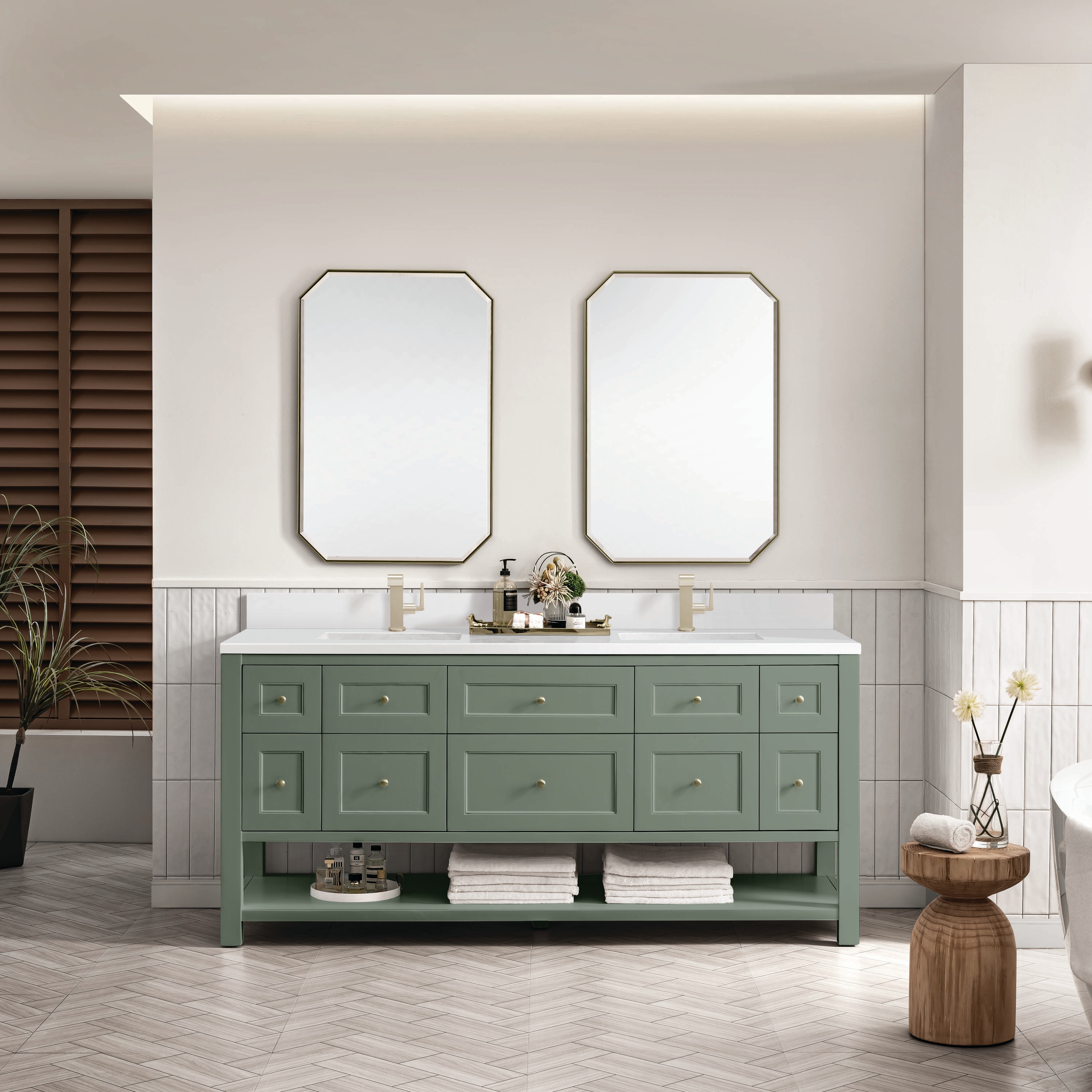 James Martin Vanities 330-V72-SC-1WZ Bath-Vanity-Combo - View #2
