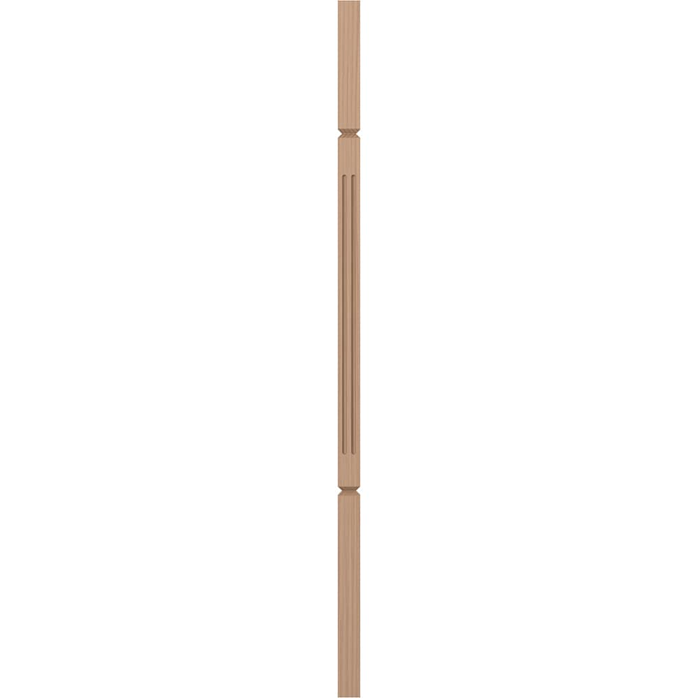 L.J. Smith Stair Systems LJF-5060V-P 38 38-in x 1.25 Unfinished Poplar Square Top Stair Baluster