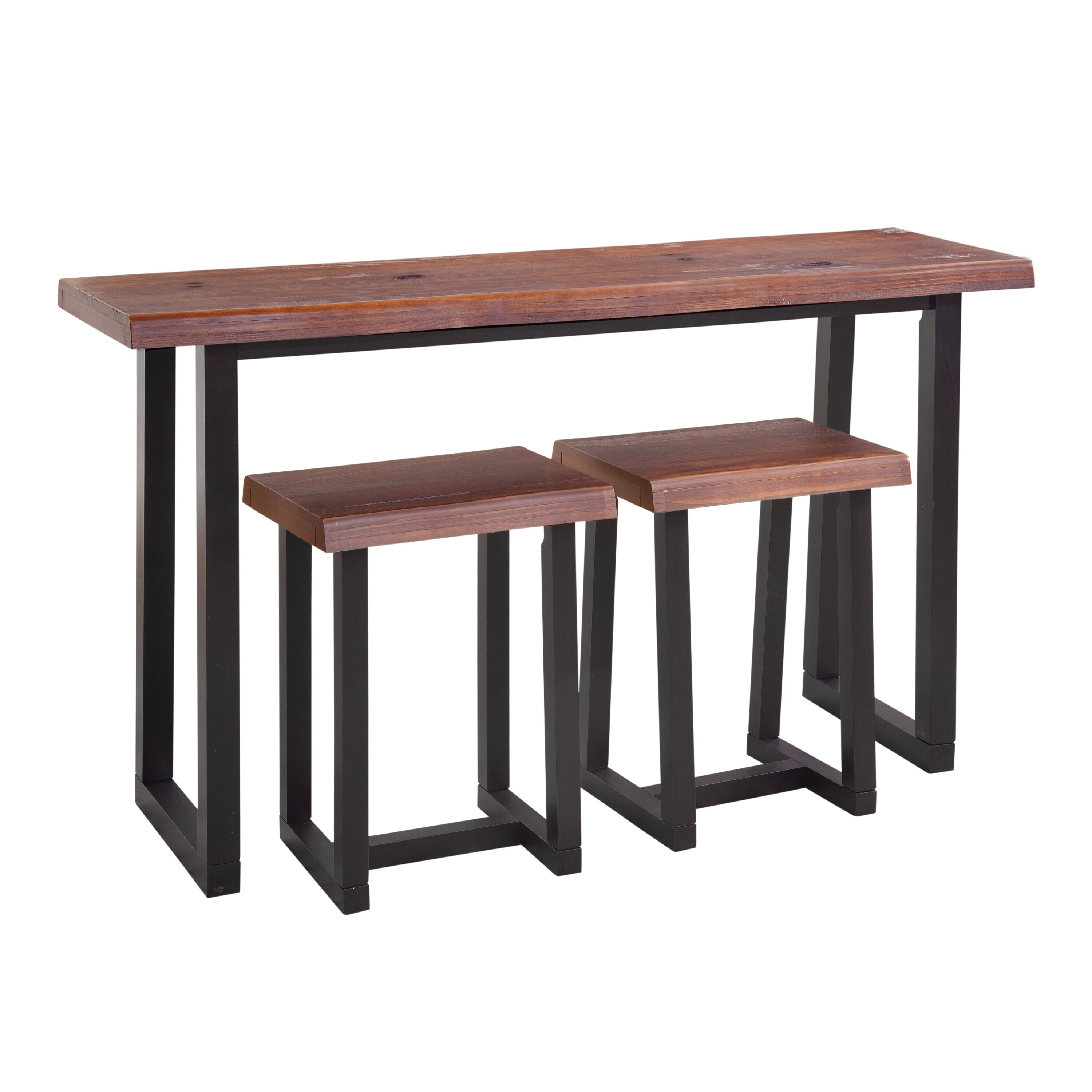 Steve Silver JN200B3PC Jennings Ebony Transitional Dining Room Set with Rectangular Table ( Seats 3 )