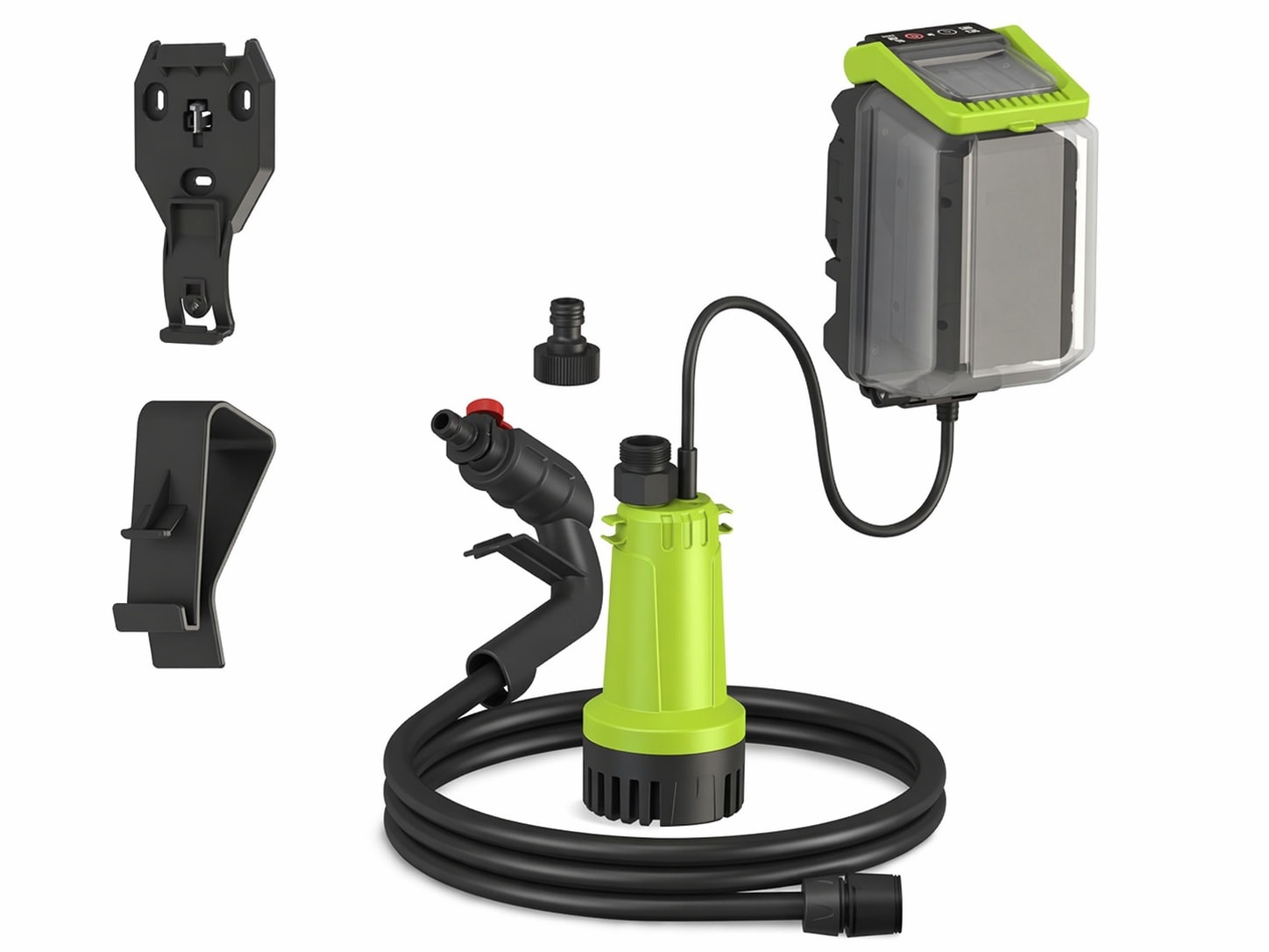ITOPFOX Cordless Submersible Water Transfer Pump 530GPH Portable Sump ...