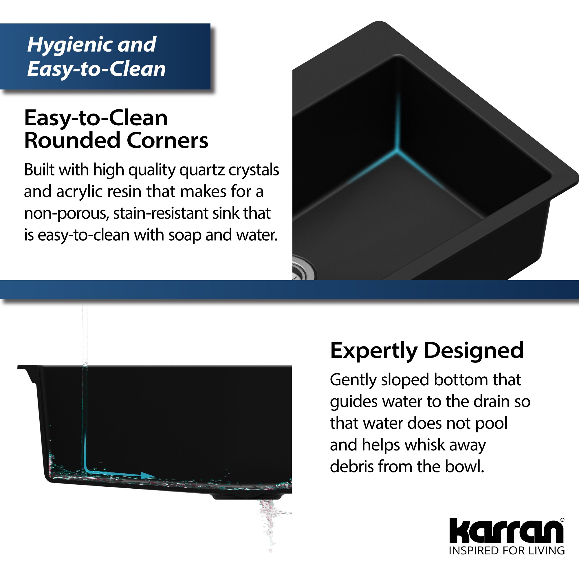 Karran QT-810-BL-PK1 Kitchen-Sinks - View #9