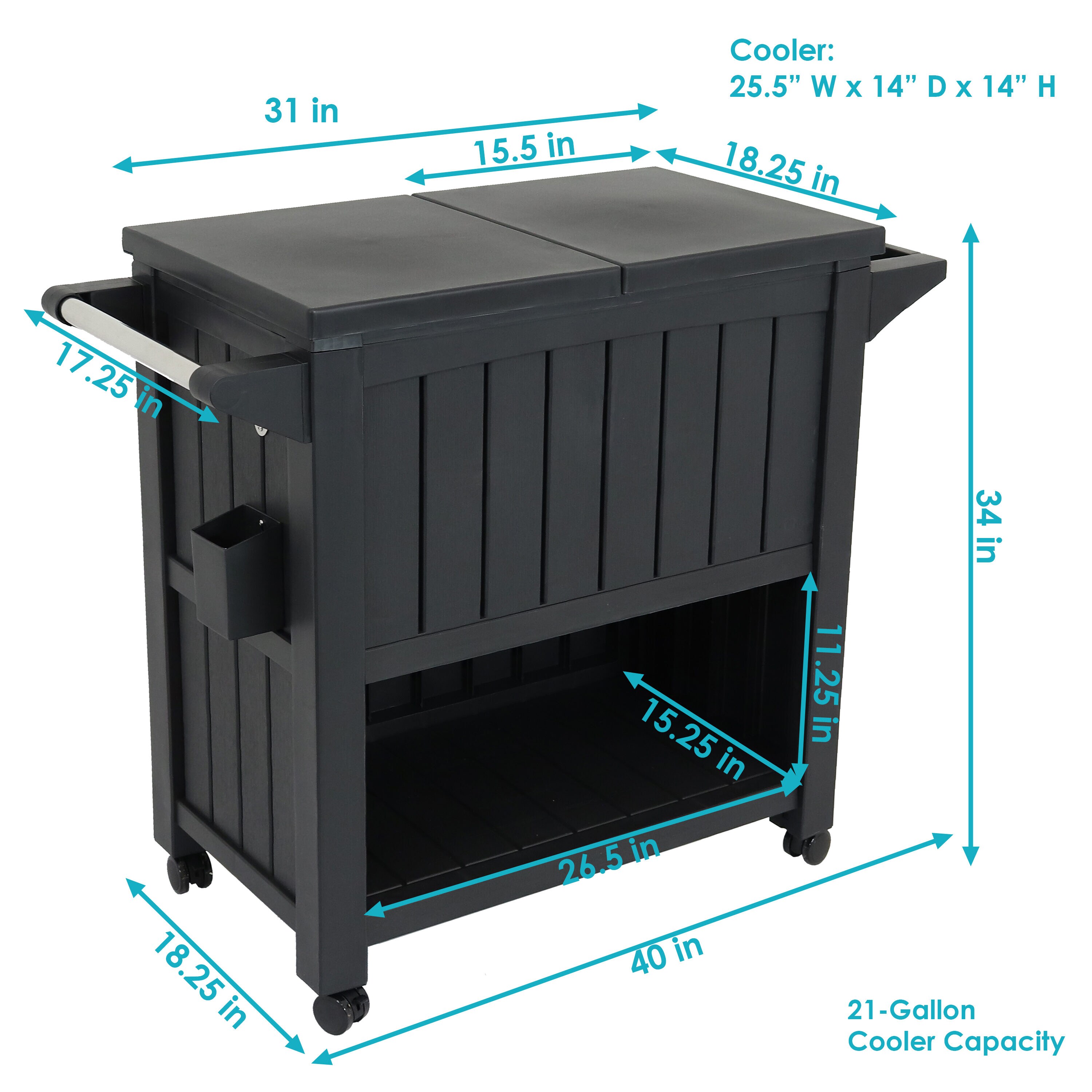 Sunnydaze Decor TST-023 Serving-Trays-Caddies - View #7