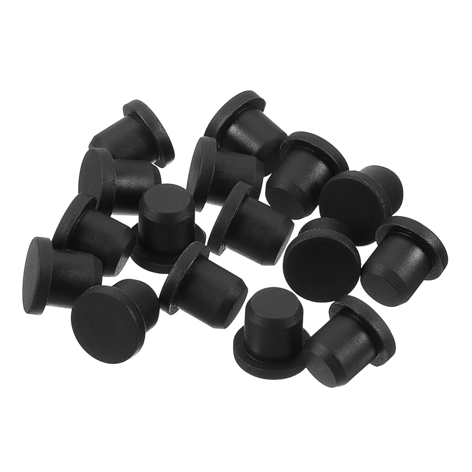 Unique Bargains 32pcs Black Rubber Stopper 8.5mm Plug Holes for 8-8.3mm/0.31-0.33inch Hole #S26011400UX7003