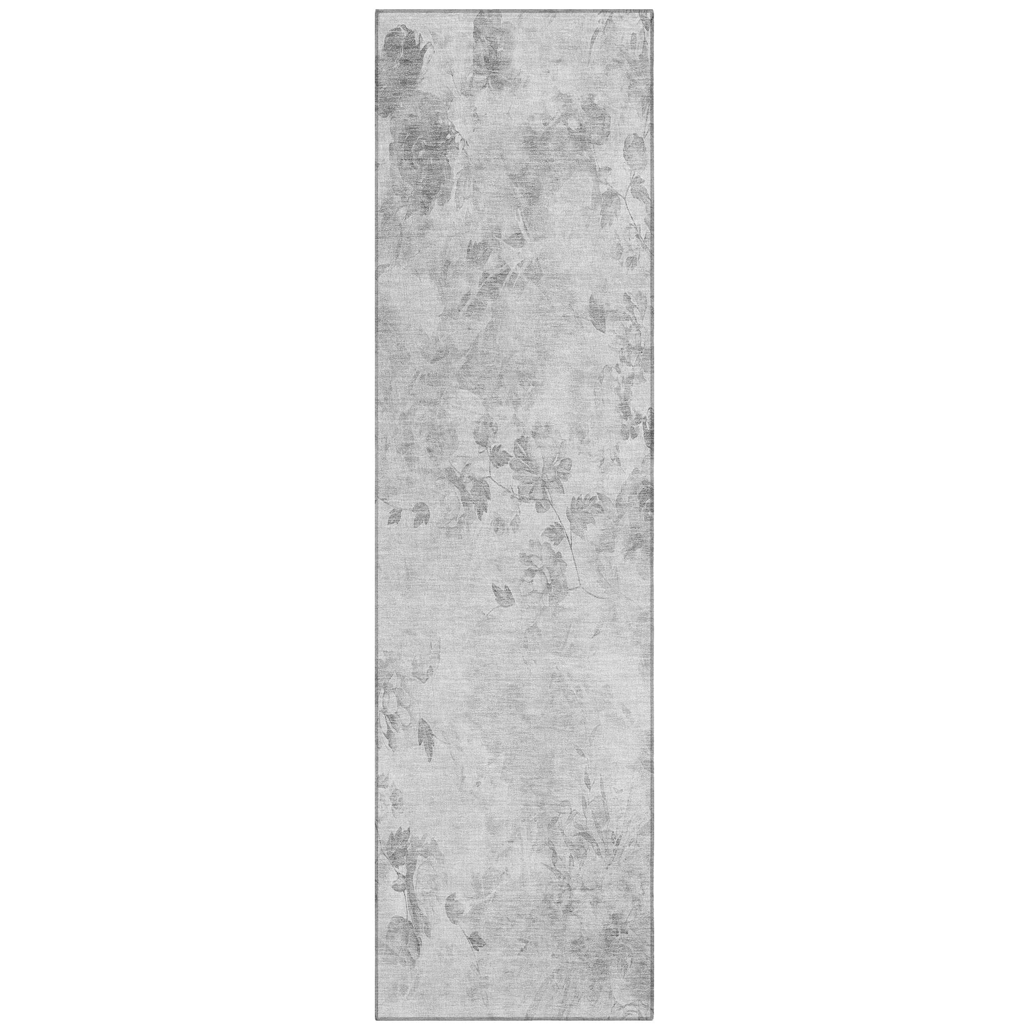 Addison Rugs ACN724GY2X8 Chantille ACN724GY 2 x 7 (ft) Polyester Gray Rectangular Indoor/Outdoor Geometric Machine washable Area rug
