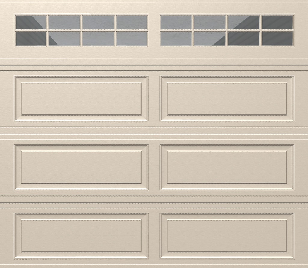 Wayne Dalton 8500RNCHALSTCKII87 Classic Steel Model 8500 8-ft x 7-ft Insulated Single Garage Door with Windows