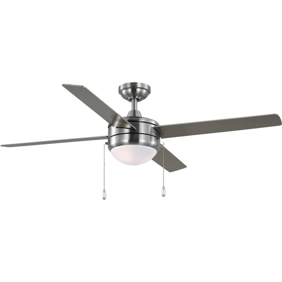 McLennan II 52" Brushed Nickel Ceiling Fan with Light Kit