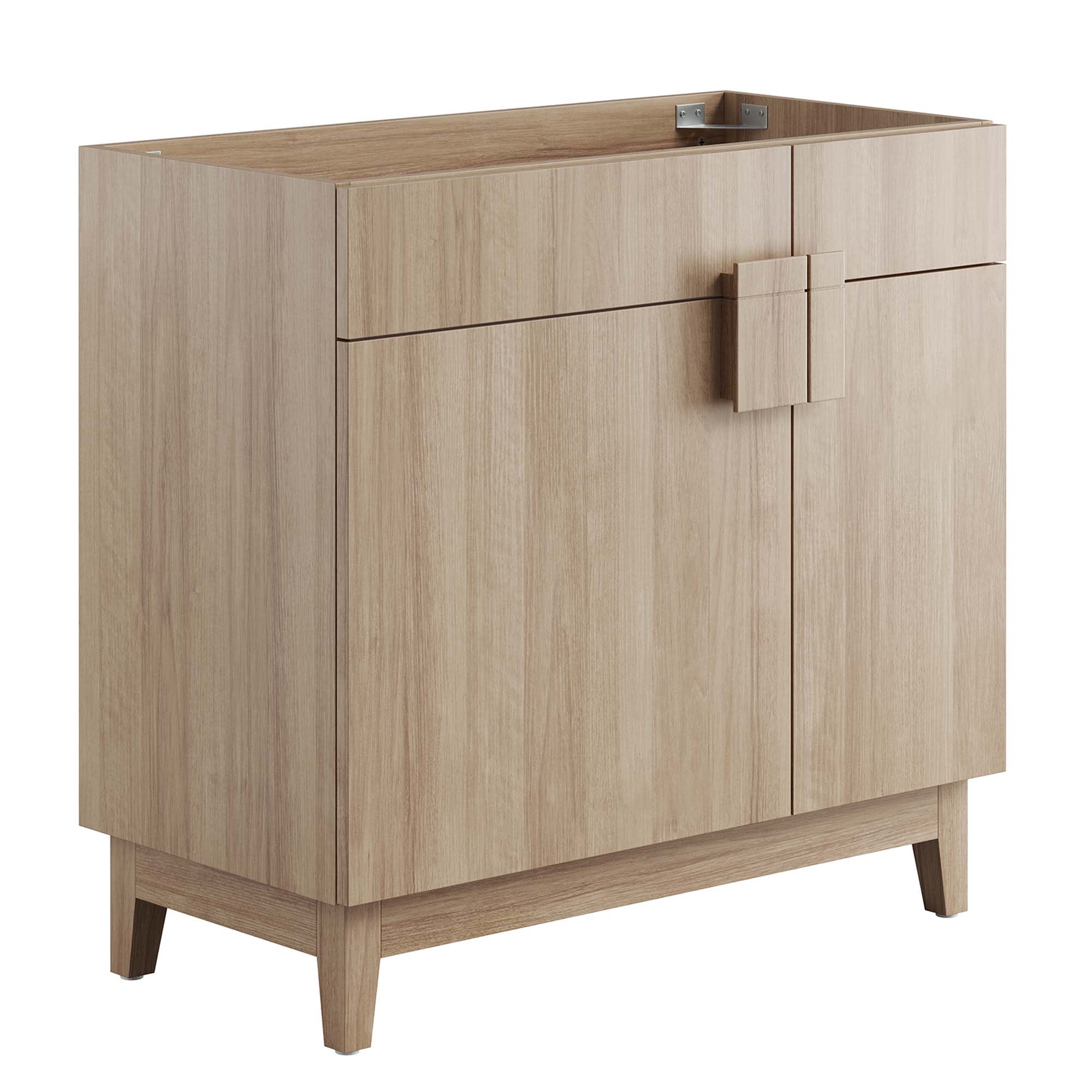 Modway  Miles 36-in Bathroom Vanity Cabinet (Sink Basin Not Included) in Oak