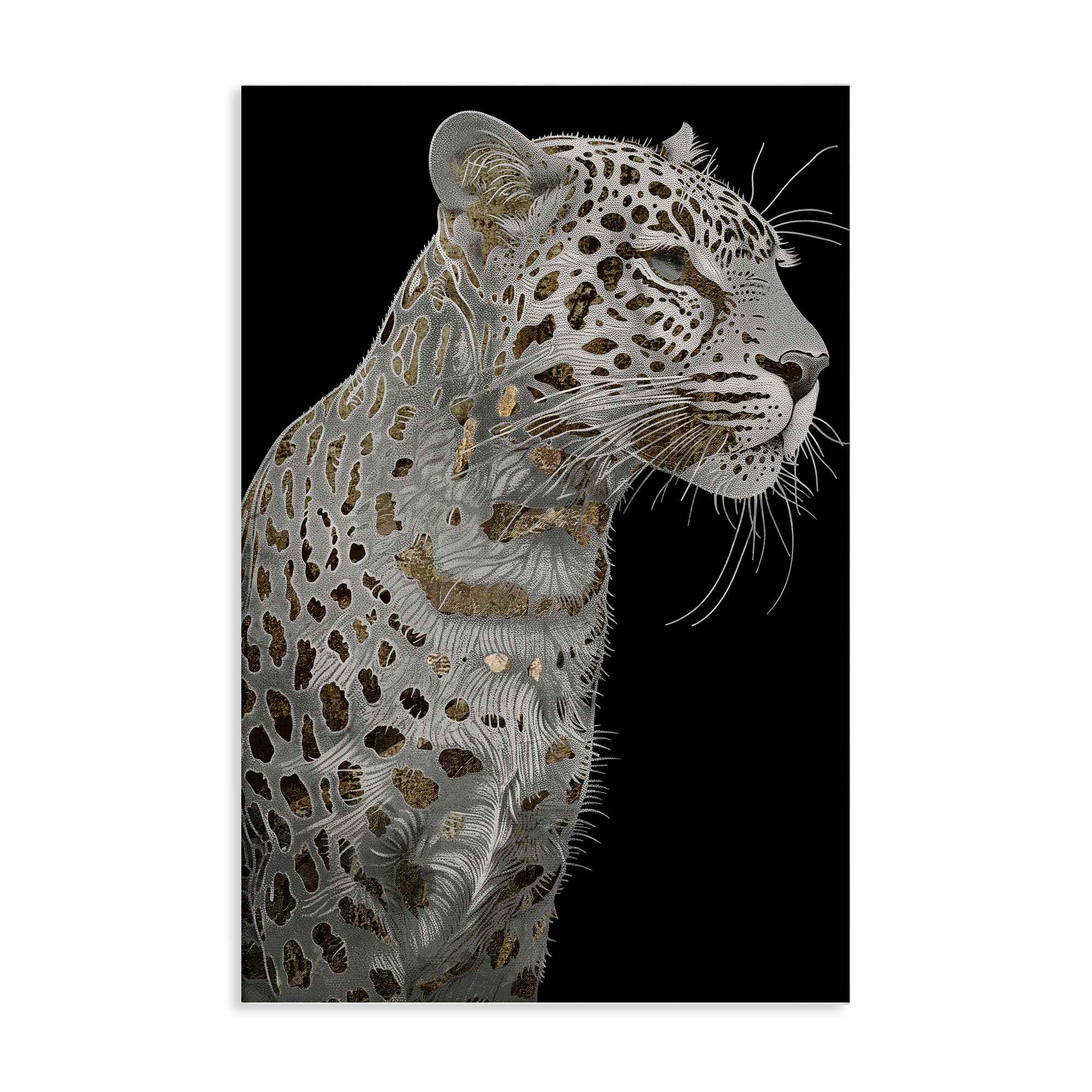 Stupell Industries BT-007-CN-24X36 Elegant Glam Leopard Spots Canvas Wall Art By Sasha 24 x 36