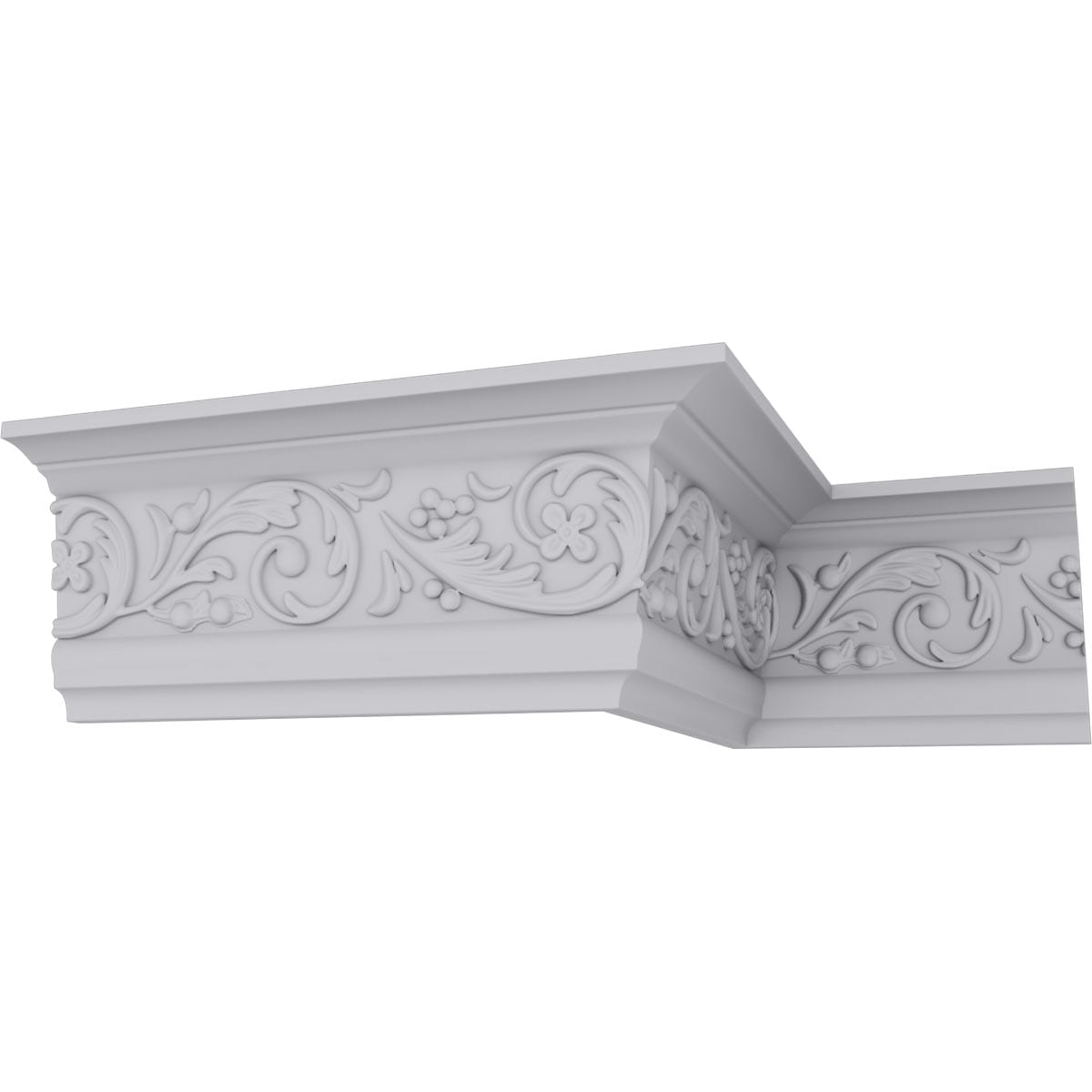 4 3/8"H x 2 3/8"P x 5"F x 94 1/2"L Melchor Crown Moulding