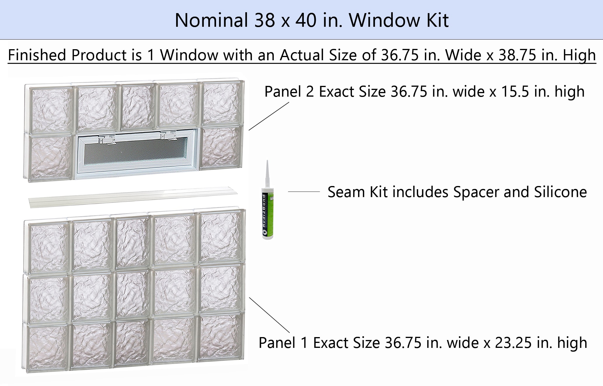 REDI2SET V3840IS Glass-Block-Windows - View #2
