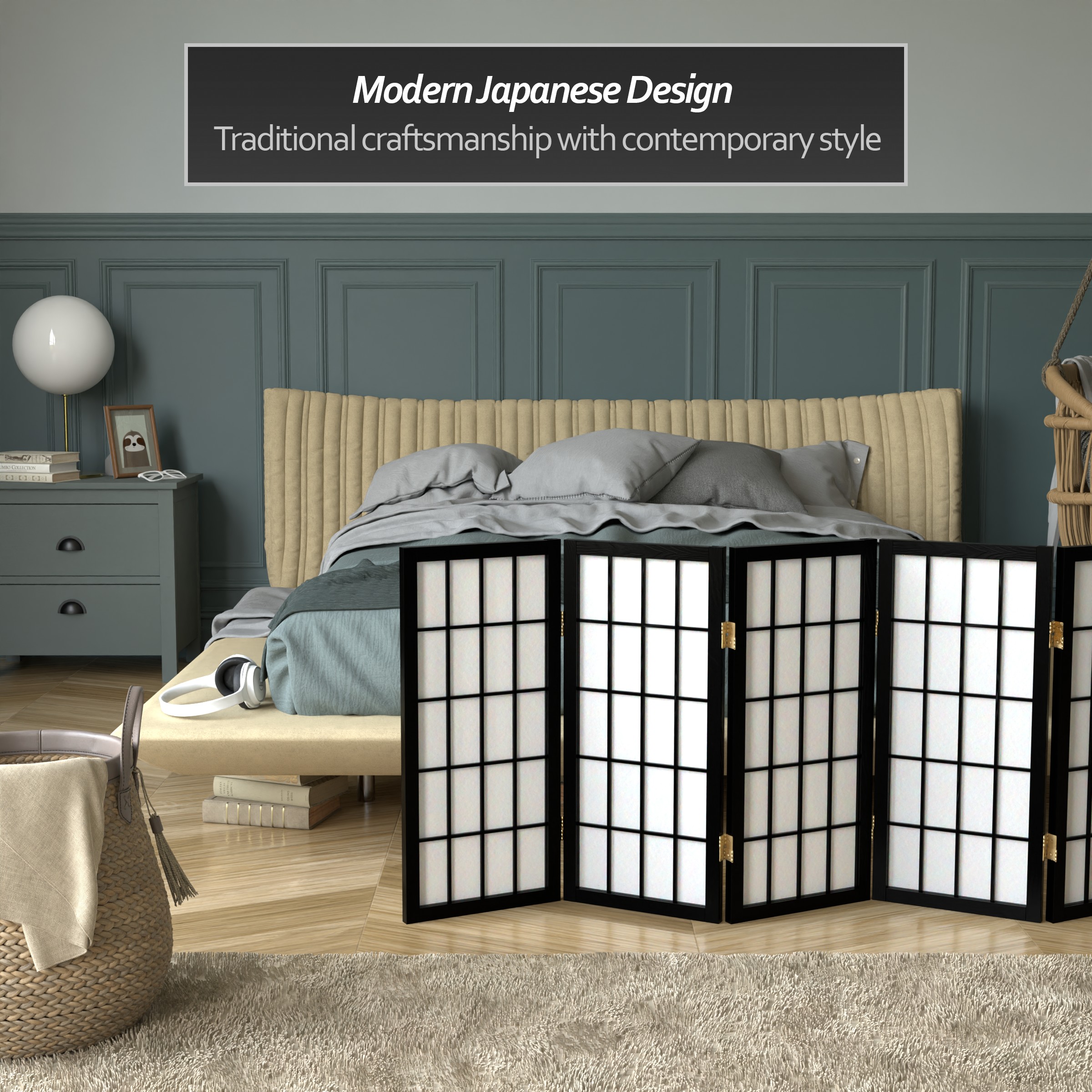 Red Lantern WP24-BLK-8P Indoor-Privacy-Screens - View #6