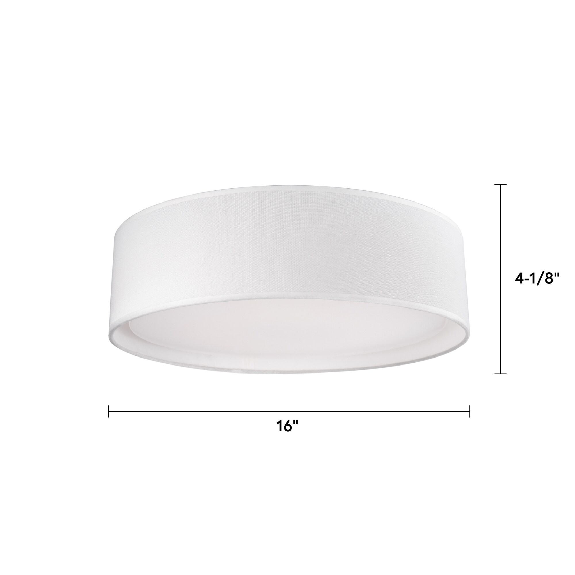 Kuzco Lighting Dalton 1-Light Multiple Finishes White LED Flush Mount ...