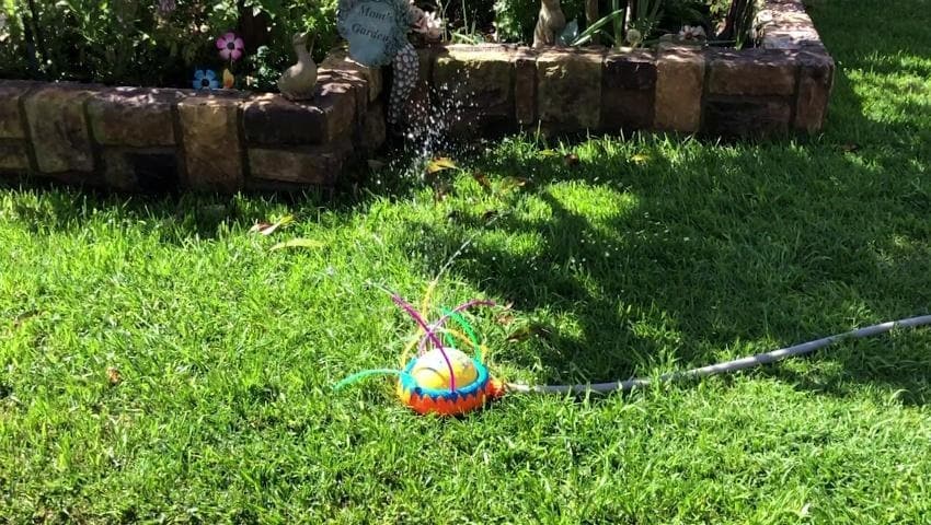 Banzai Geyser Blast Sprinkler for Kids - Soft Water-Spraying