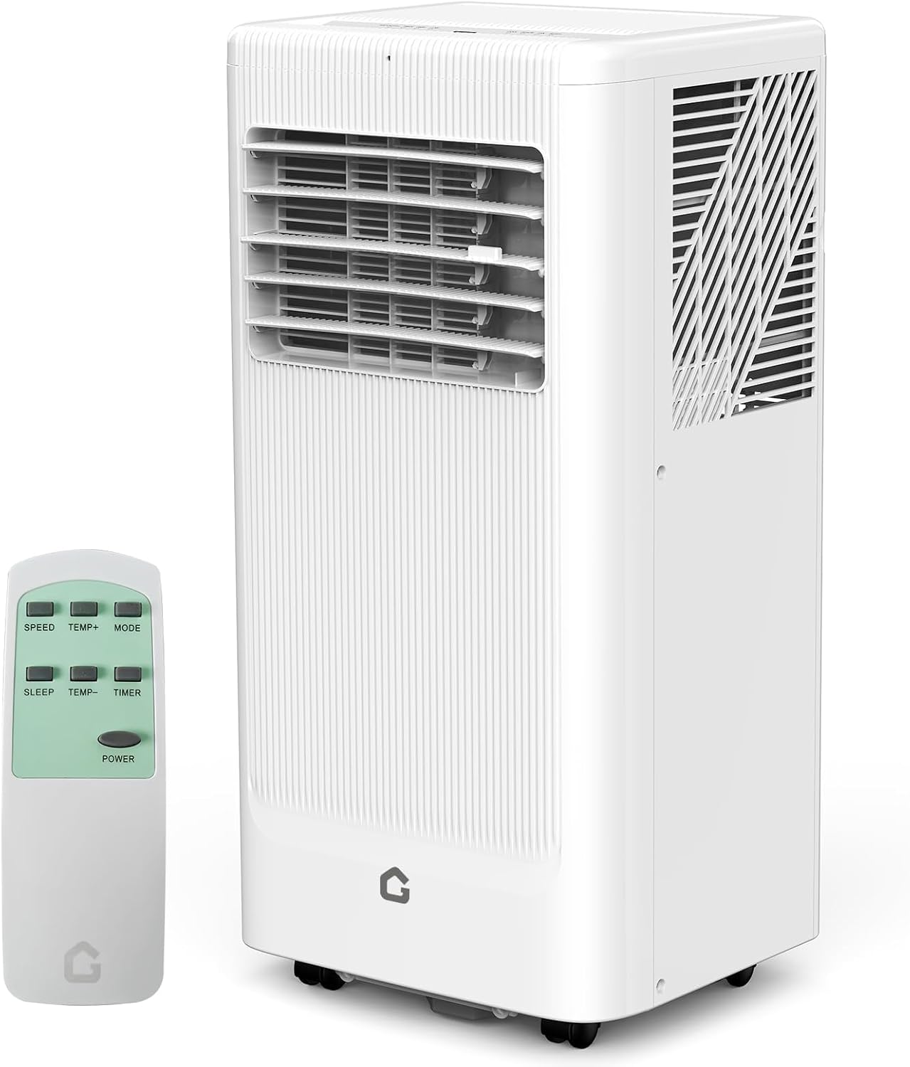 Qeetex BBJ-PHK337DHYKY 8000 BTU Portable Air Conditioner 4 in 1 Cooling Fan Dehumidifier and Heater with Remote Control