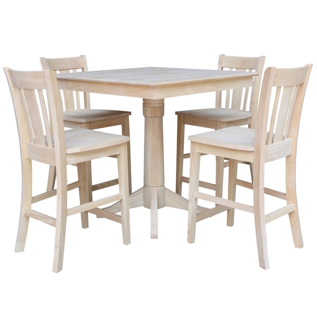 Dining Room Sets Department At, Unfinished Wooden Dining Room Table And Chairs