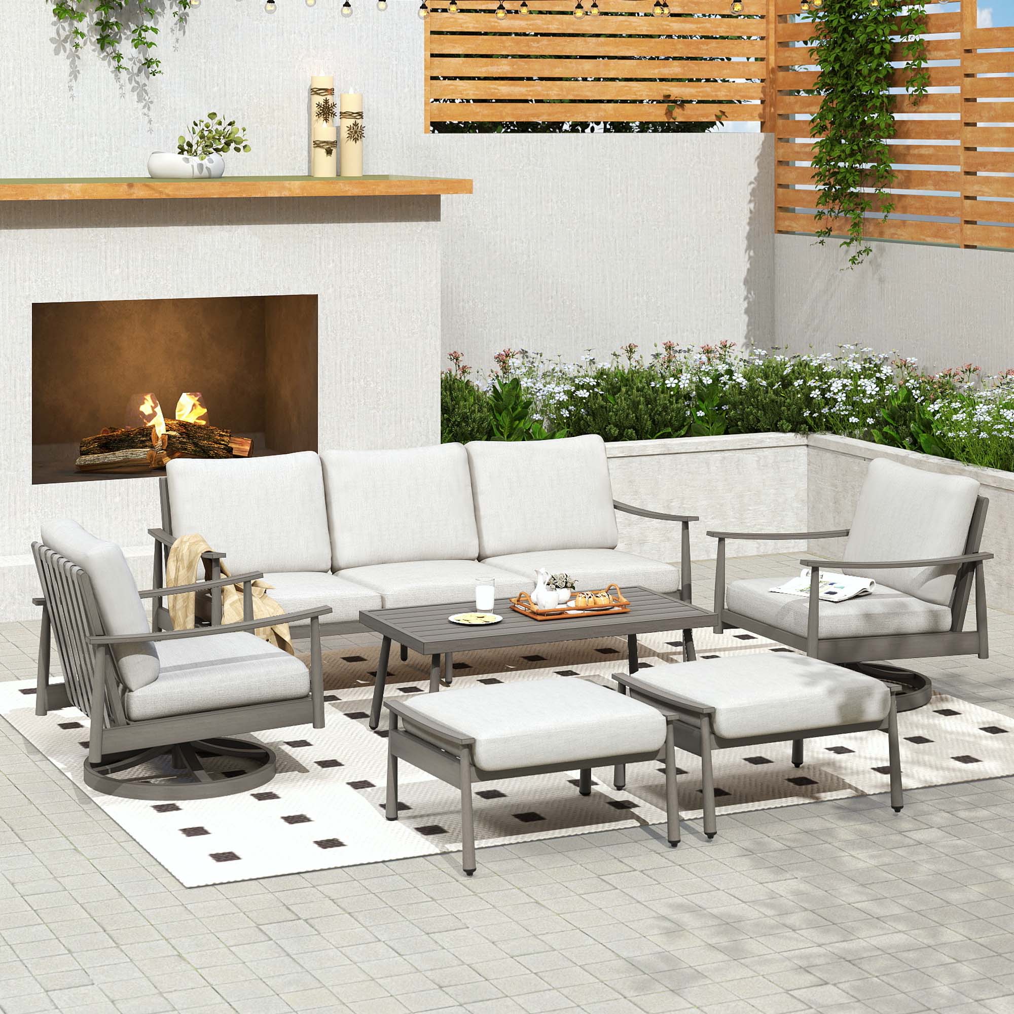  EL-SF6-GG-B4-WL3 Patio-Conversation-Sets - View #2