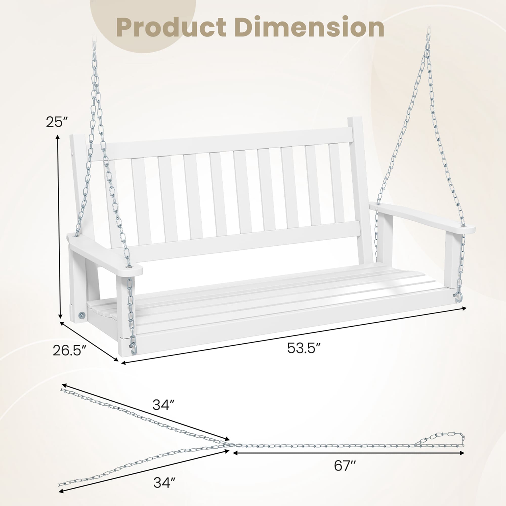 Costway HCST00570 Swing-Gliders - View #2