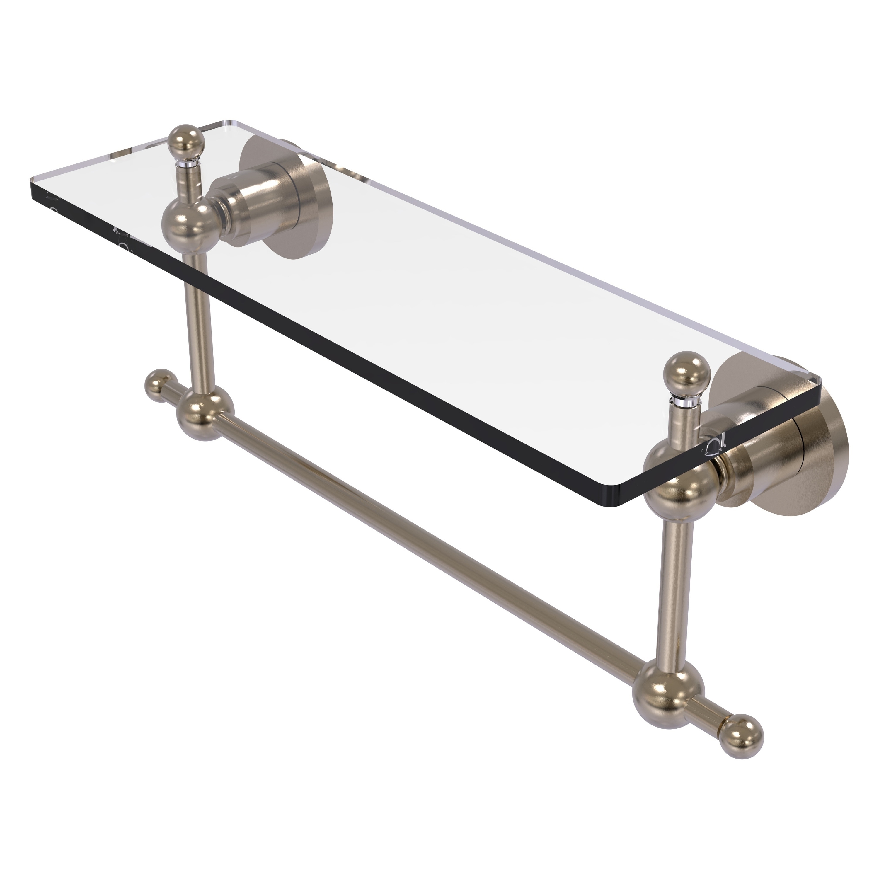Allied Brass AP-1TB/16-PEW Astor Place Antique Pewter Wall mount Bathroom Shelf ( 16-in x 4-in x 5-in )