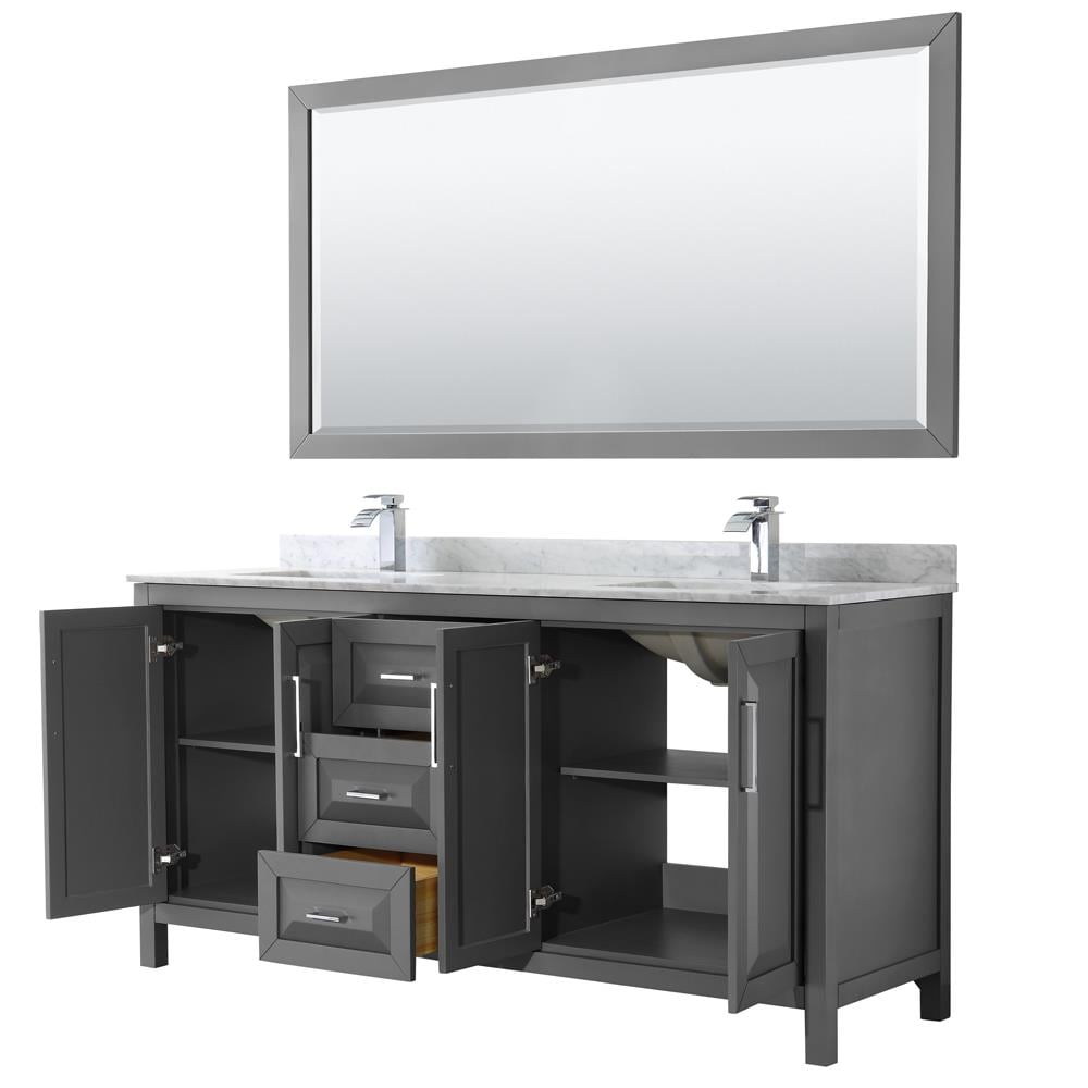 Wyndham Collection WCV252572DKGCMUNSM70 Bath-Vanity-Combo - View #2